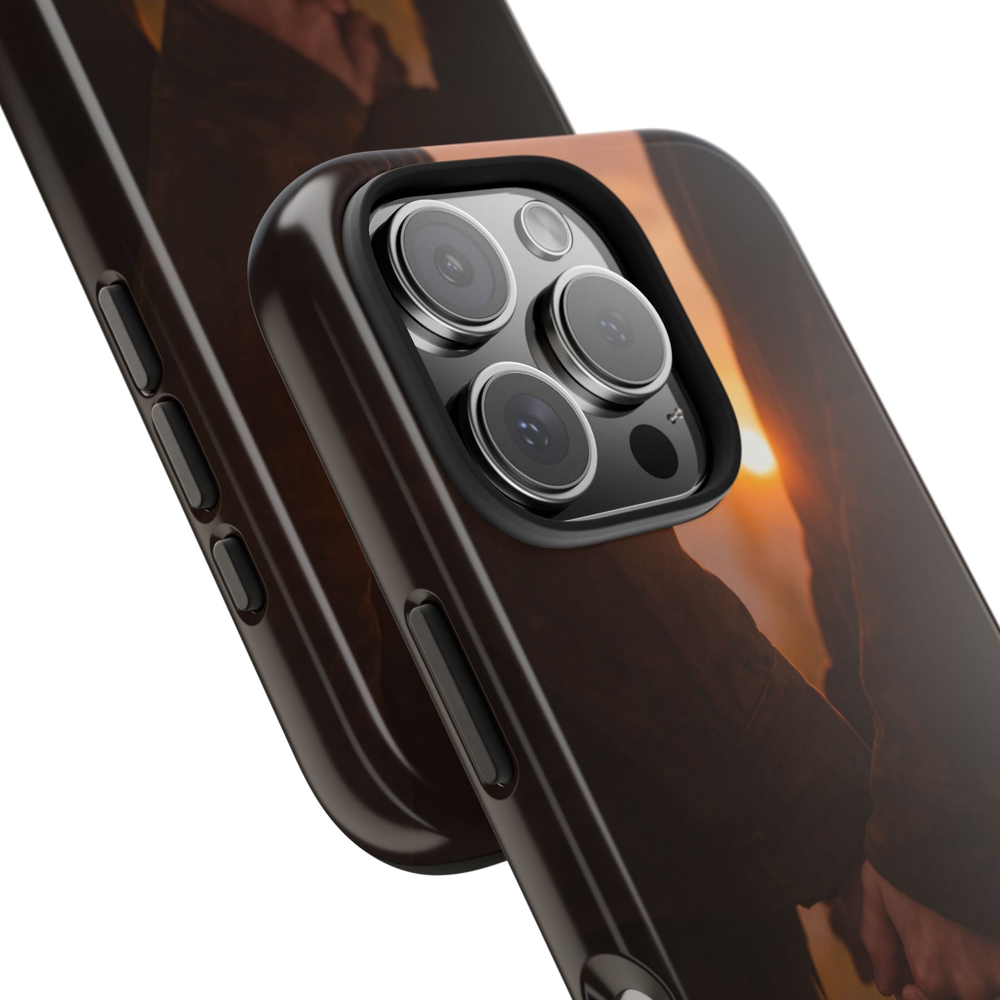 Couple Holding Hands Between Us Still Phone Case | Romantic Sunset Relationship