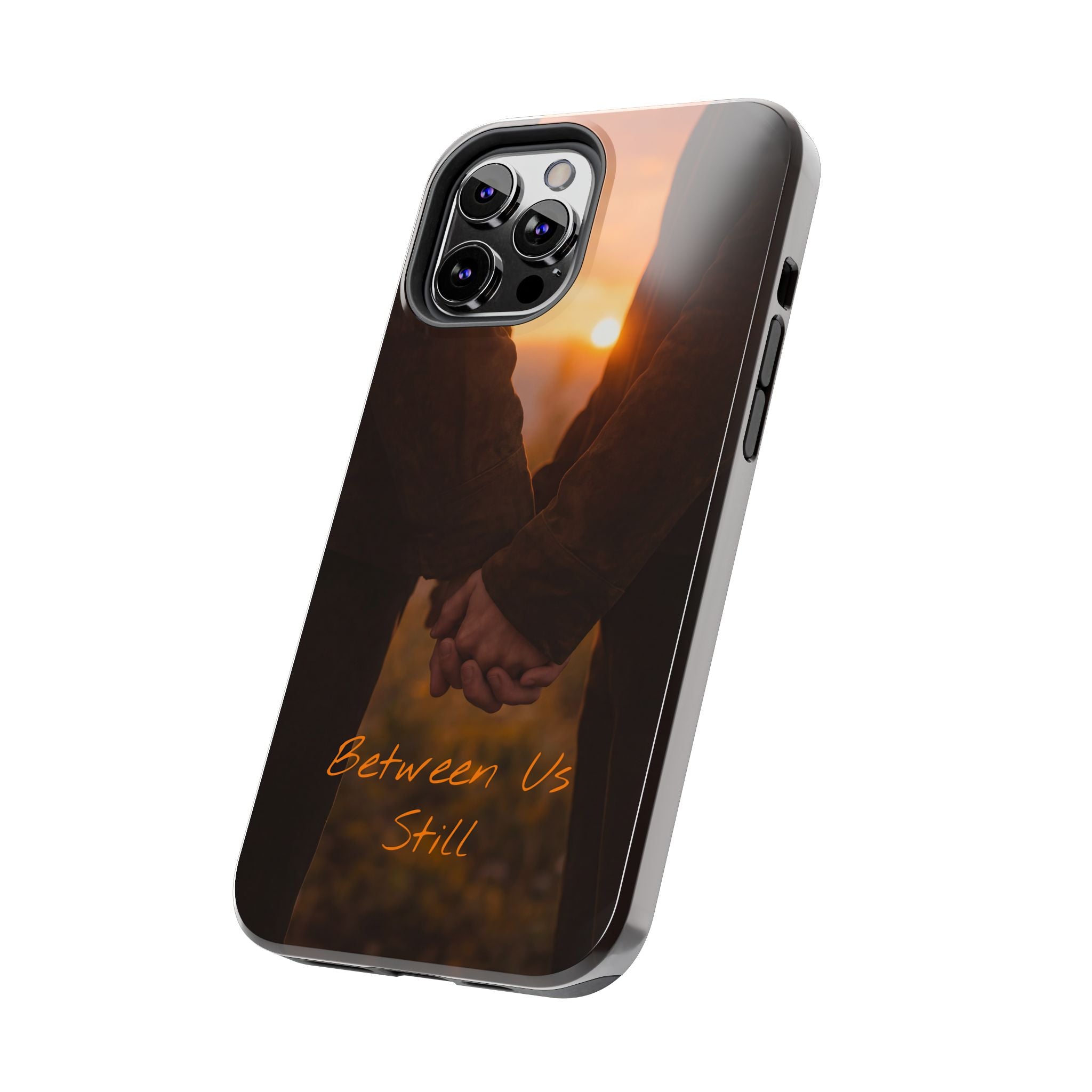 Couple Holding Hands Between Us Still Phone Case | Romantic Sunset Relationship