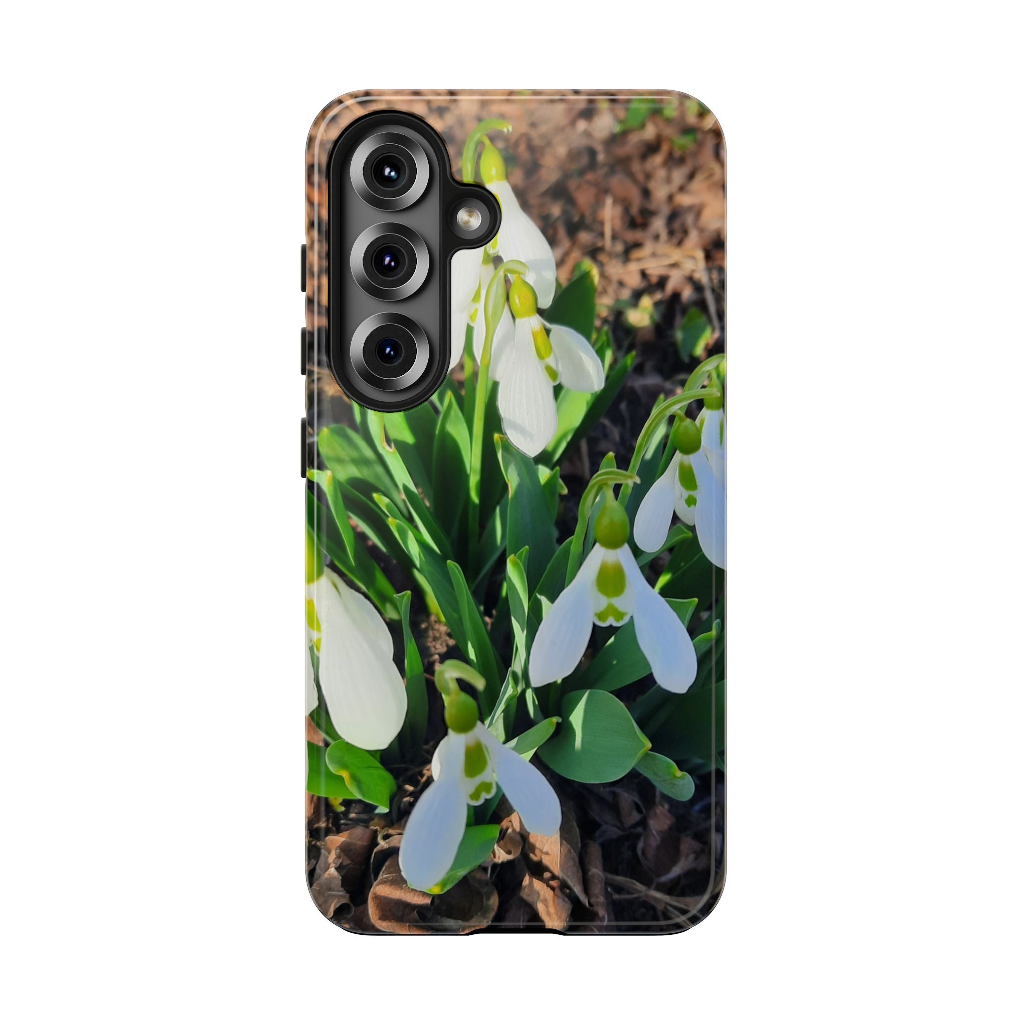 Snowdrop iPhone Case, Spring Floral Phone Case, Botanical Nature Cover, Gift for Her