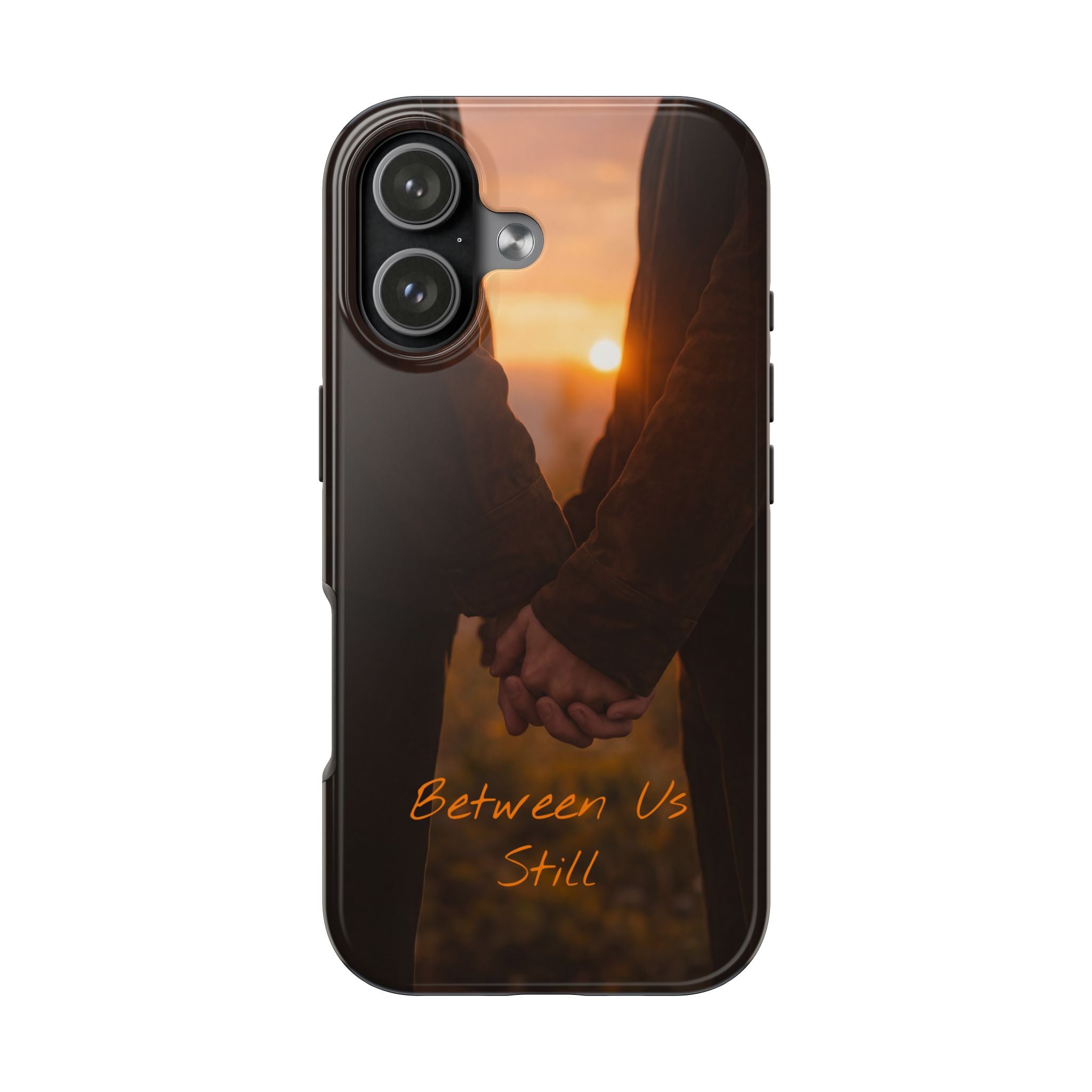 Couple Holding Hands Between Us Still Phone Case | Romantic Sunset Relationship