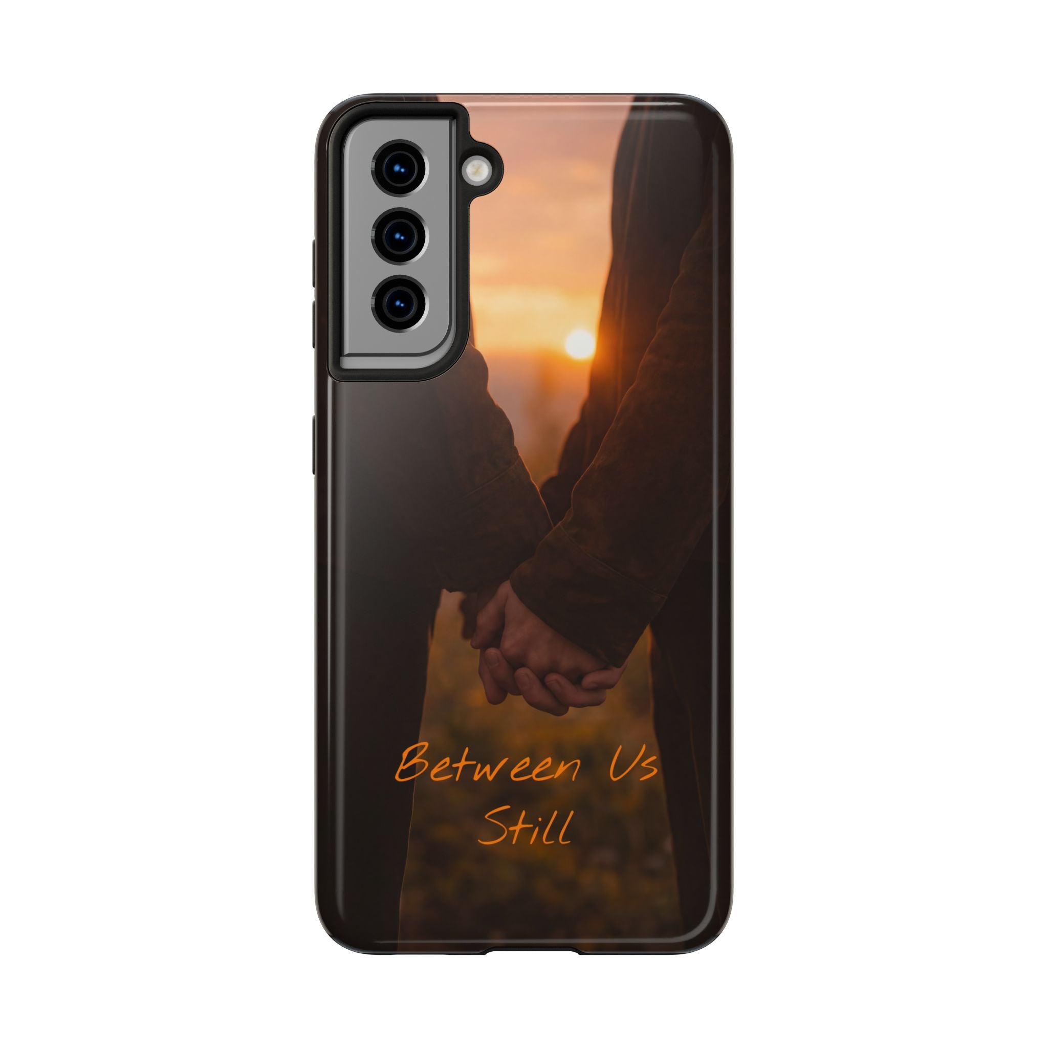 Couple Holding Hands Between Us Still Phone Case | Romantic Sunset Relationship