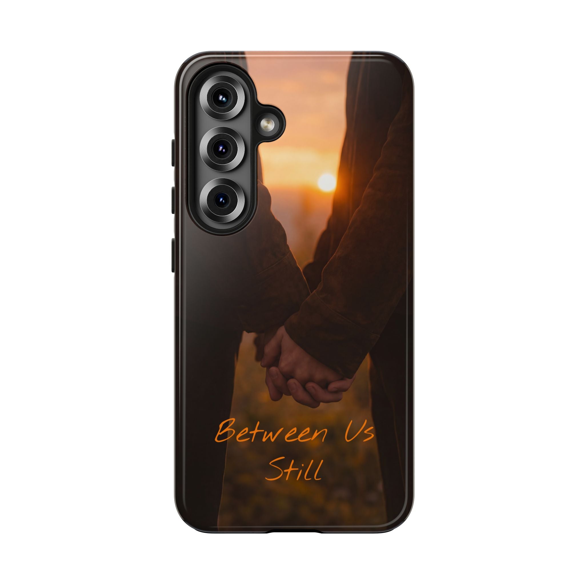 Couple Holding Hands Between Us Still Phone Case | Romantic Sunset Relationship