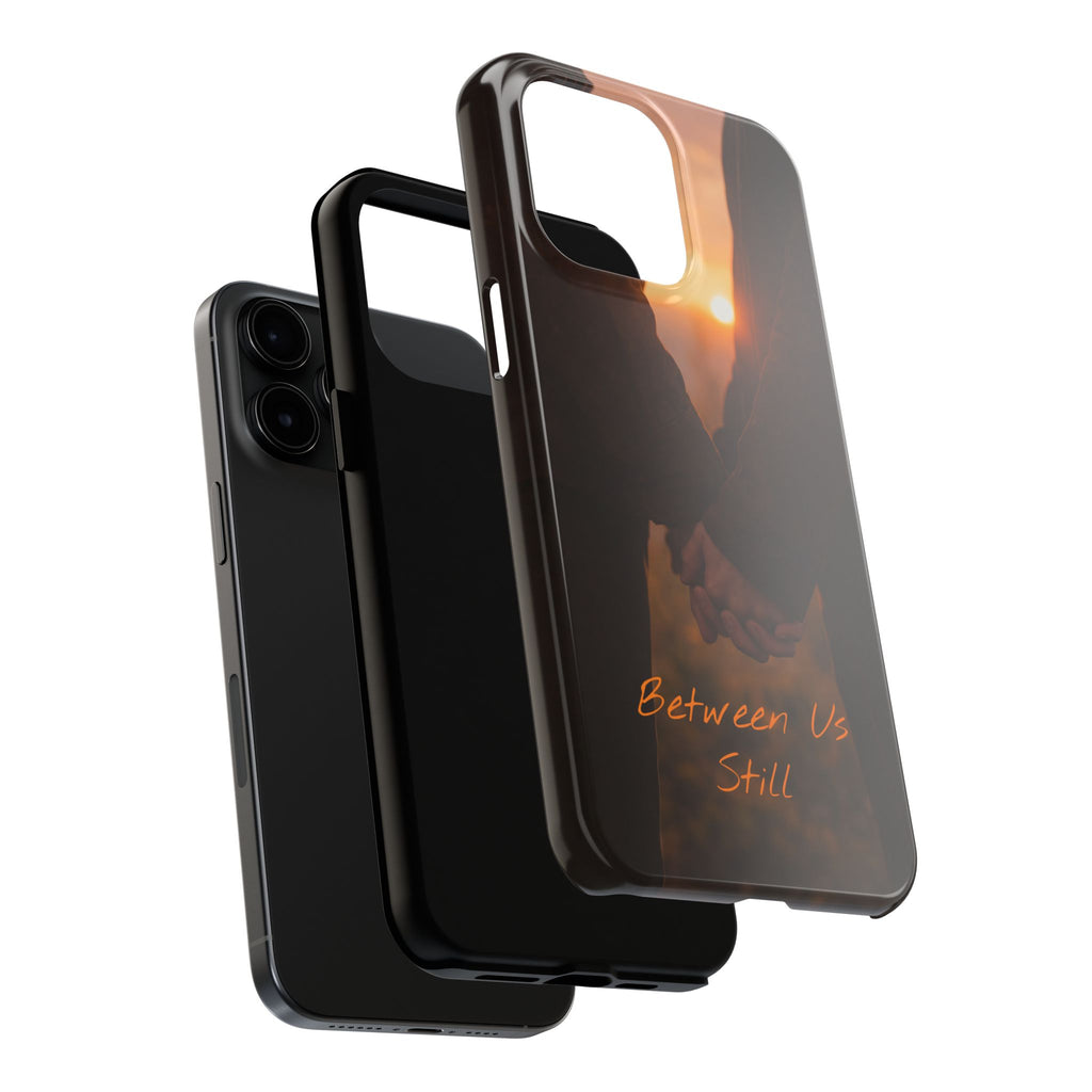 Couple Holding Hands Between Us Still Phone Case | Romantic Sunset Relationship