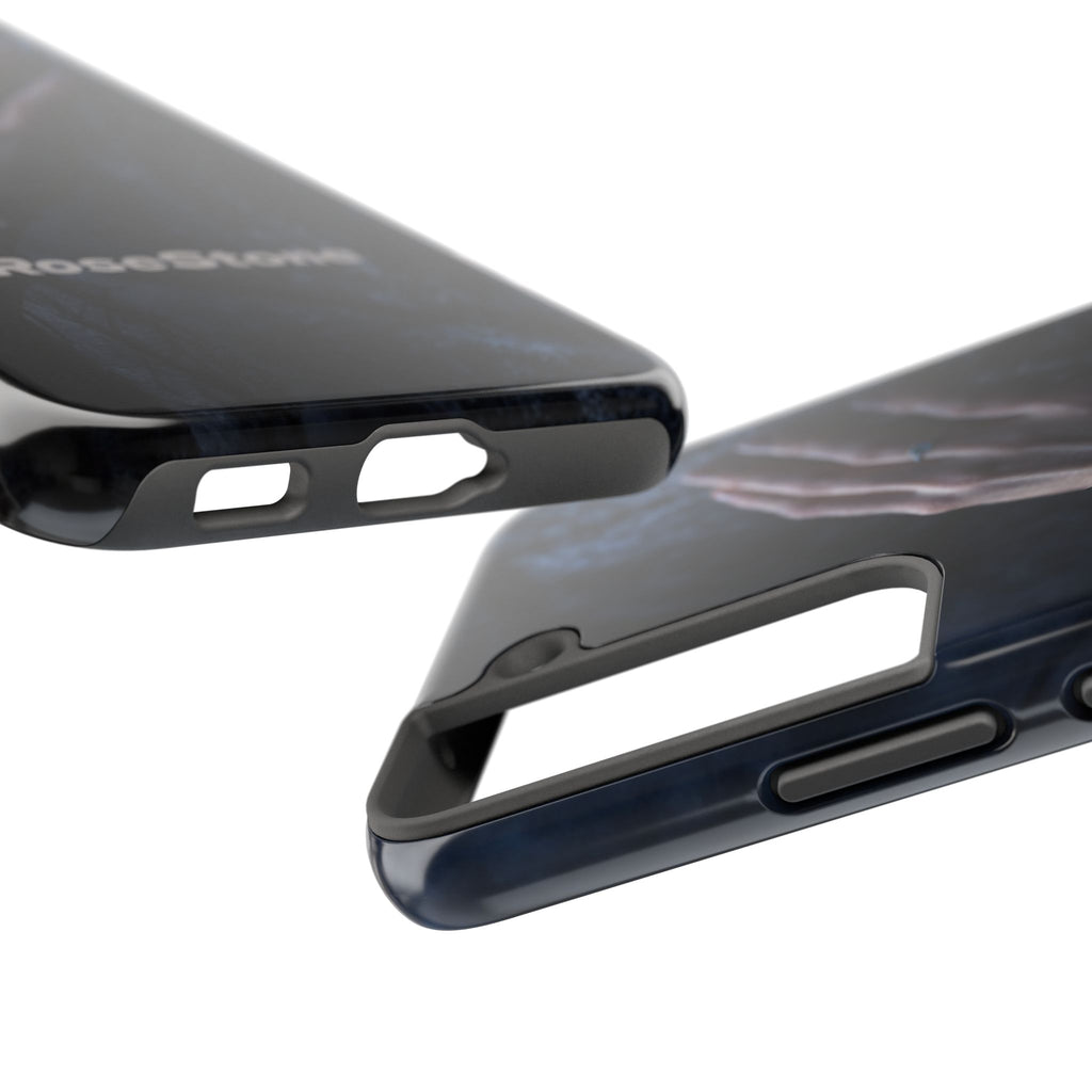 RoseStone Dark Aesthetic iPhone Case | Moody Hand on Stone Gothic Phone Case