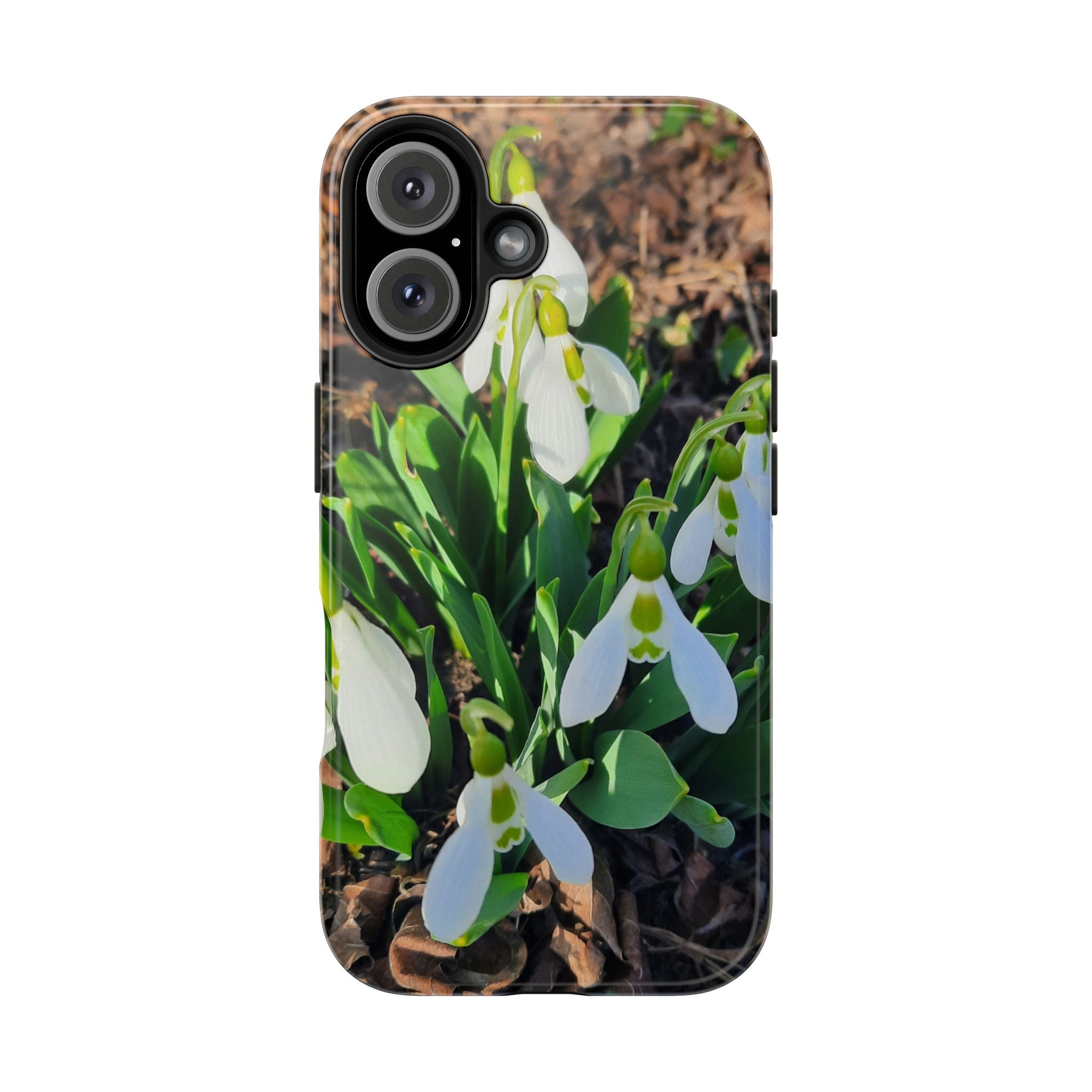 Snowdrop iPhone Case, Spring Floral Phone Case, Botanical Nature Cover, Gift for Her