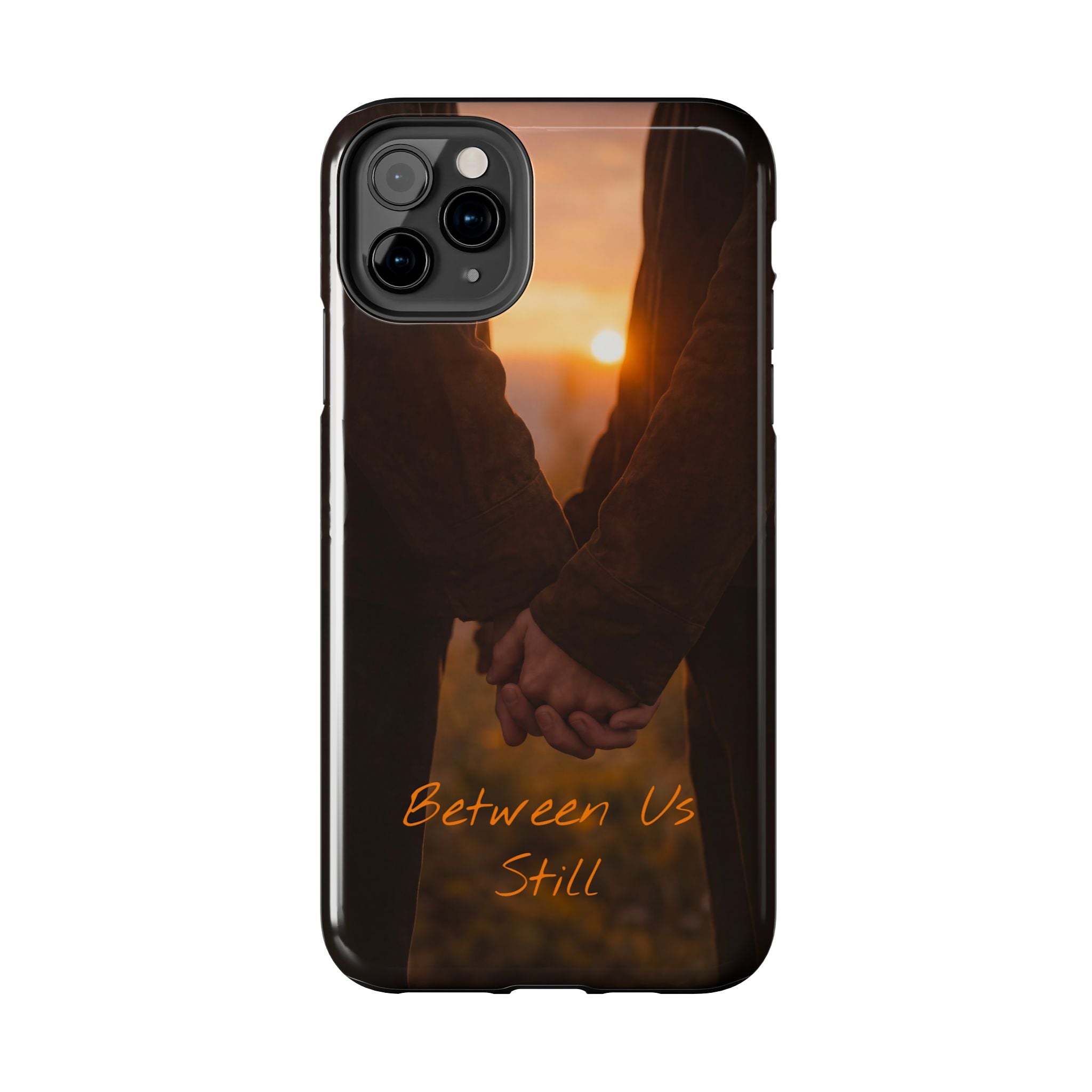 Couple Holding Hands Between Us Still Phone Case | Romantic Sunset Relationship