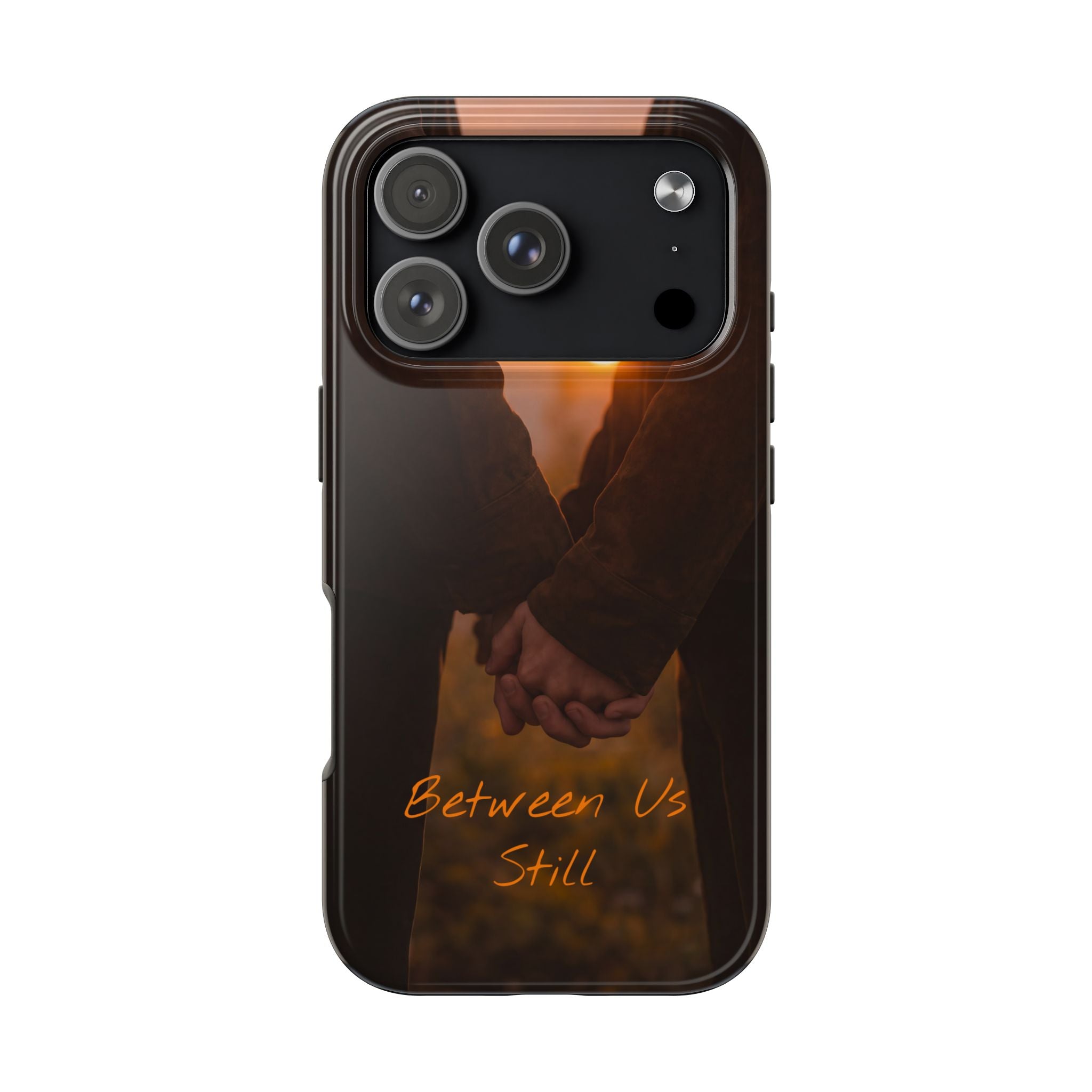 Couple Holding Hands Between Us Still Phone Case | Romantic Sunset Relationship