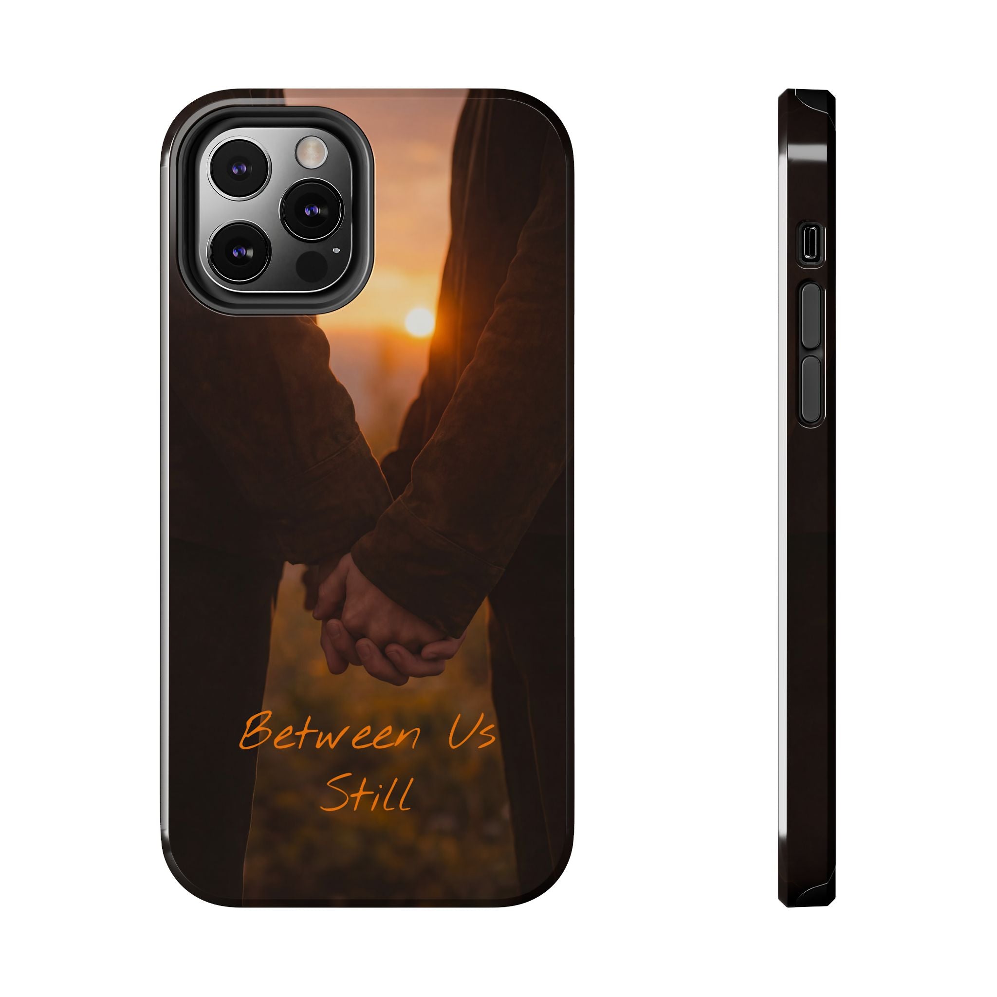 Couple Holding Hands Between Us Still Phone Case | Romantic Sunset Relationship