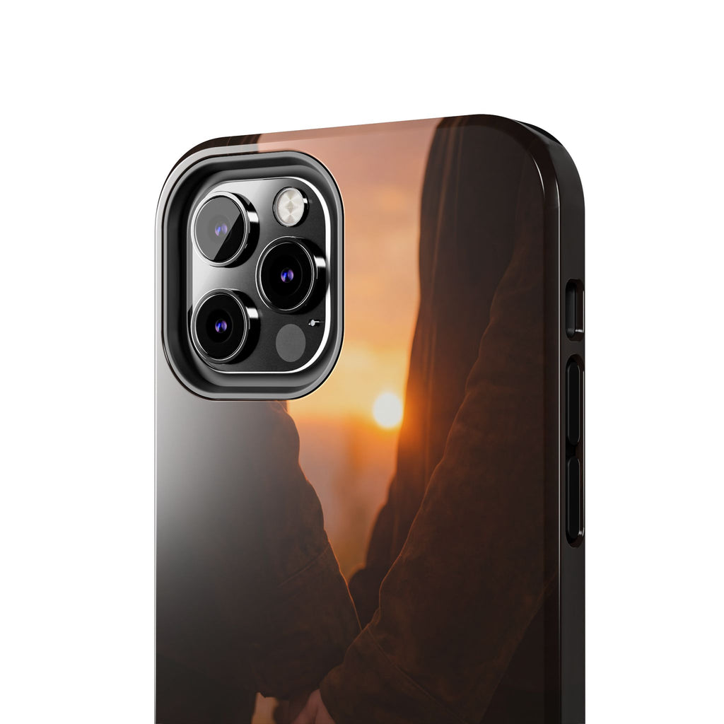 Couple Holding Hands Between Us Still Phone Case | Romantic Sunset Relationship