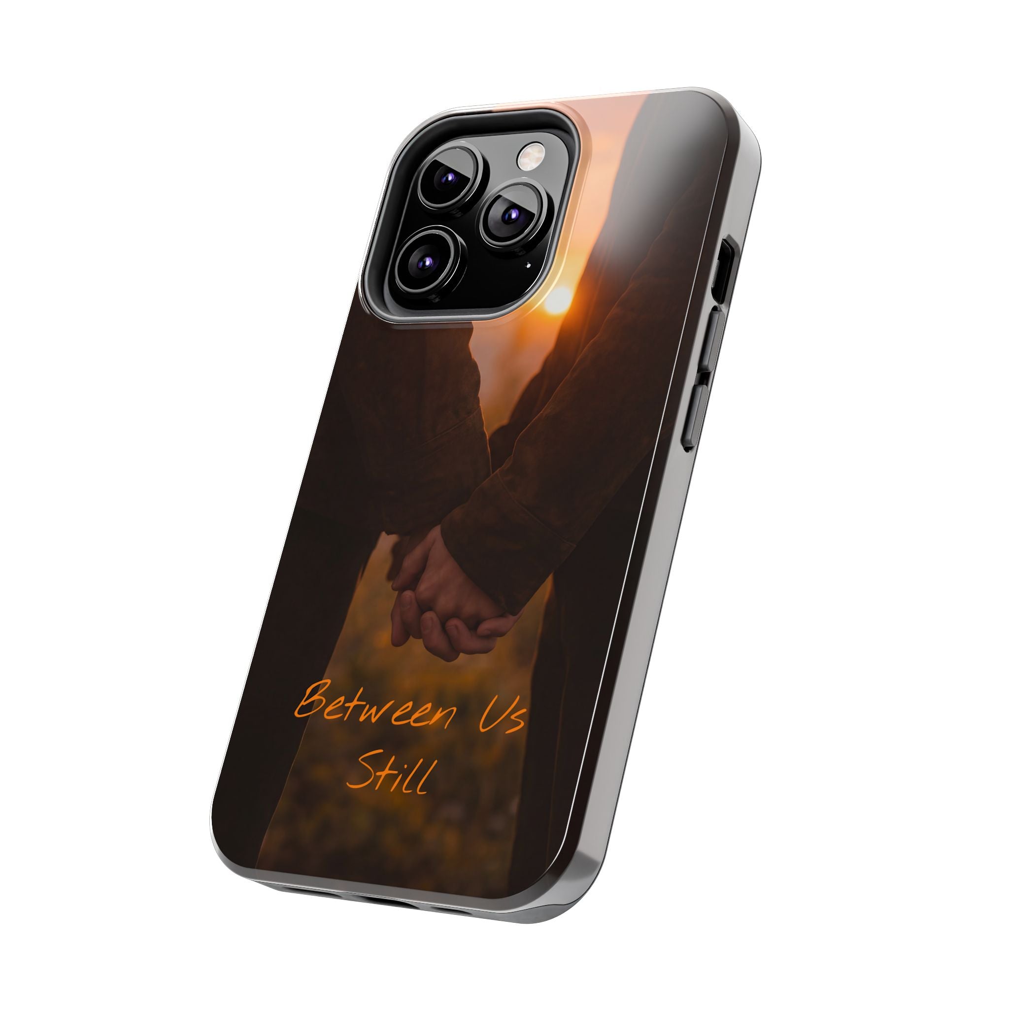Couple Holding Hands Between Us Still Phone Case | Romantic Sunset Relationship