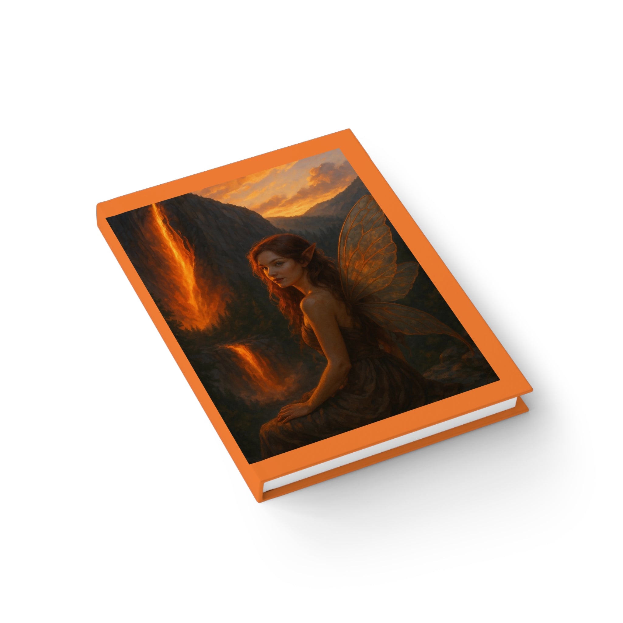 Firefall Fairy Journal | Blank Hardcover Notebook | Fantasy Writing Journal | Magical Gift for Her