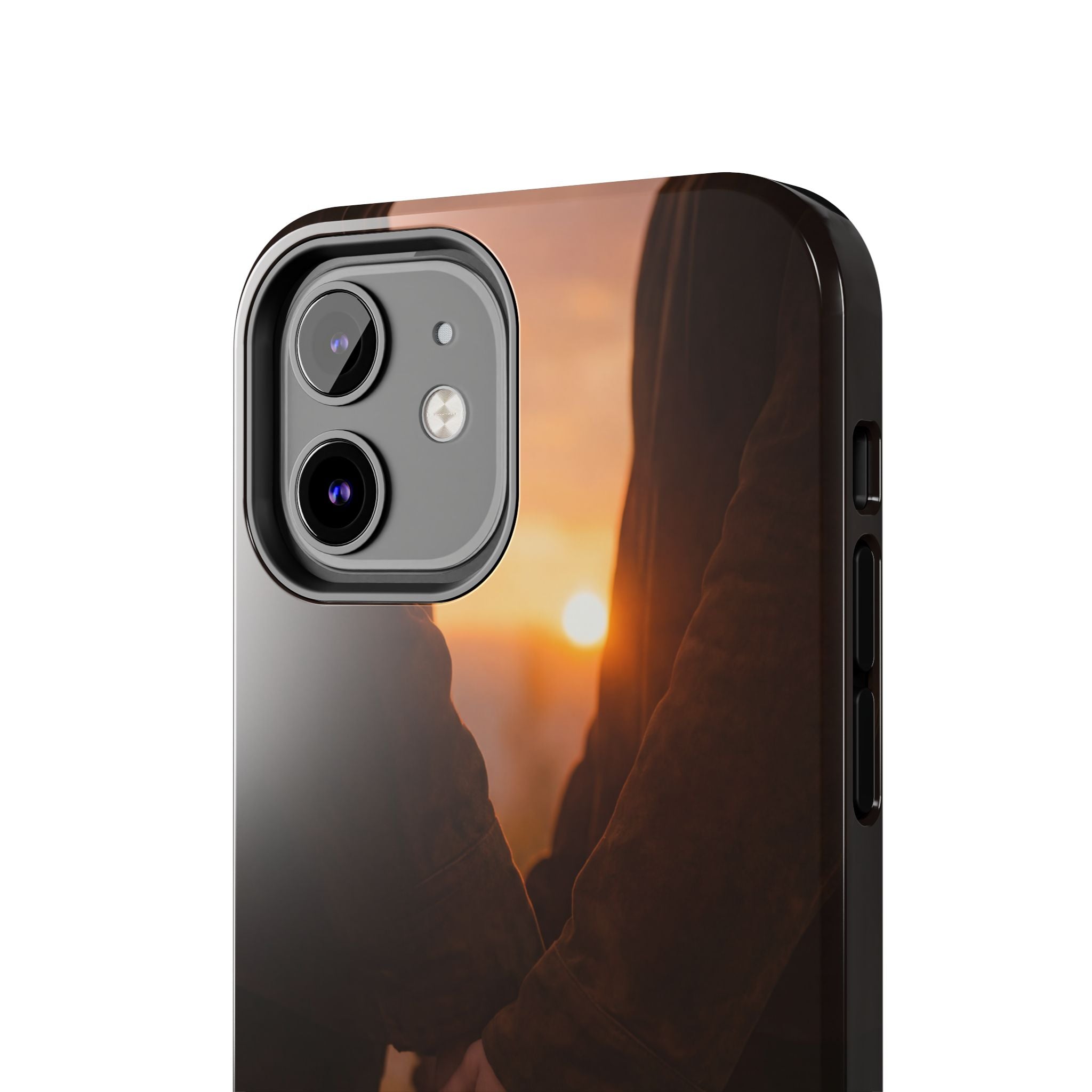 Couple Holding Hands Between Us Still Phone Case | Romantic Sunset Relationship