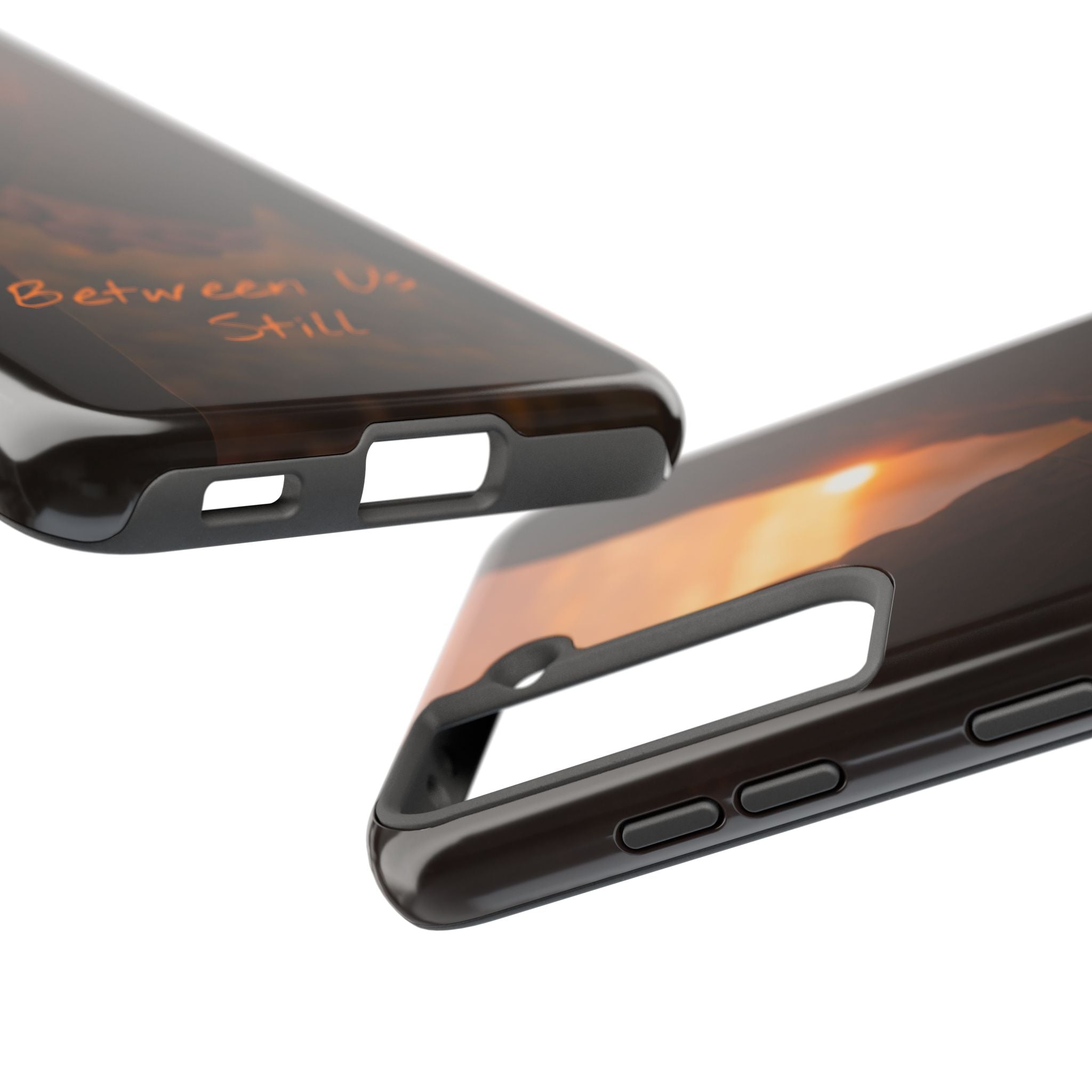 Couple Holding Hands Between Us Still Phone Case | Romantic Sunset Relationship