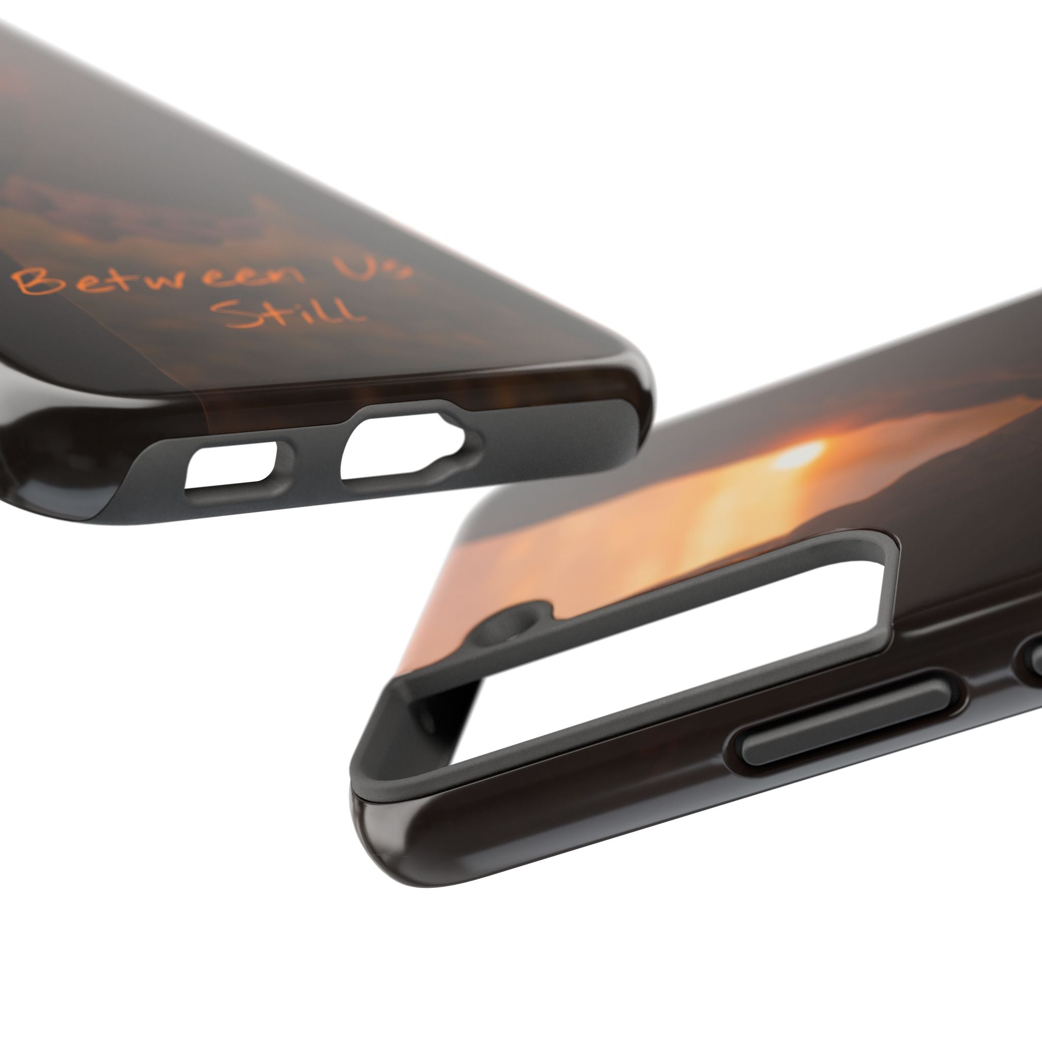 Couple Holding Hands Between Us Still Phone Case | Romantic Sunset Relationship