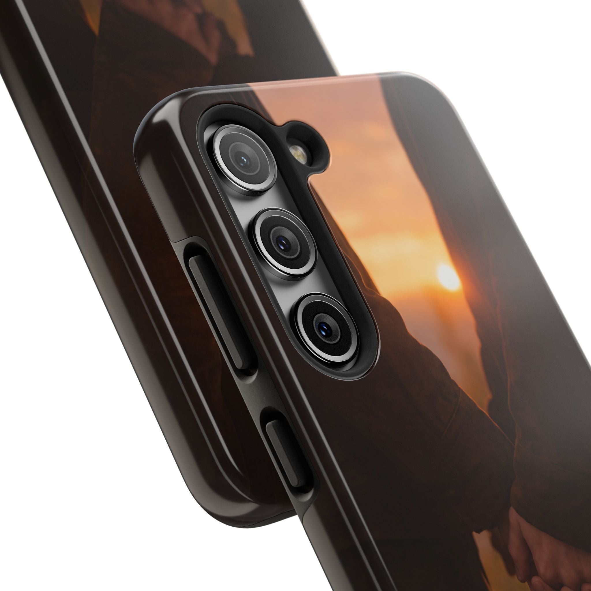 Couple Holding Hands Between Us Still Phone Case | Romantic Sunset Relationship