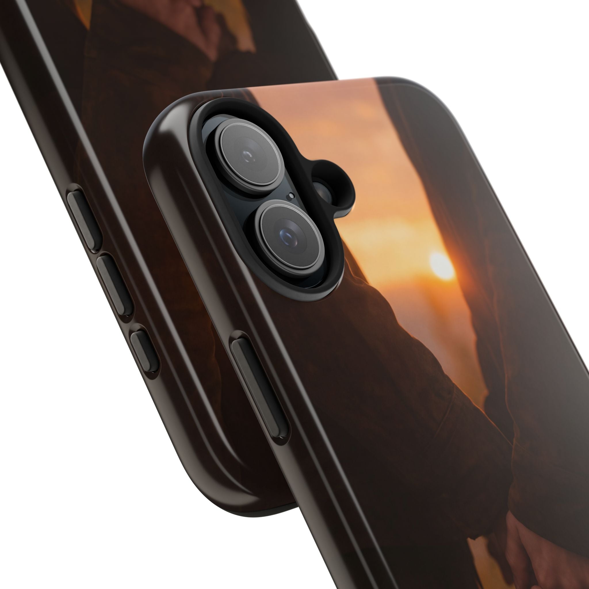 Couple Holding Hands Between Us Still Phone Case | Romantic Sunset Relationship