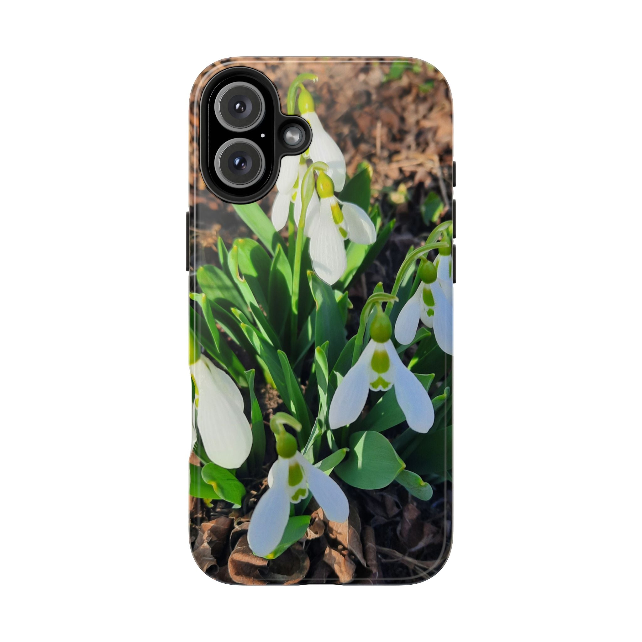 Snowdrop iPhone Case, Spring Floral Phone Case, Botanical Nature Cover, Gift for Her