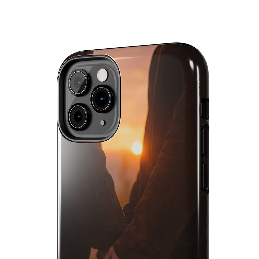 Couple Holding Hands Between Us Still Phone Case | Romantic Sunset Relationship