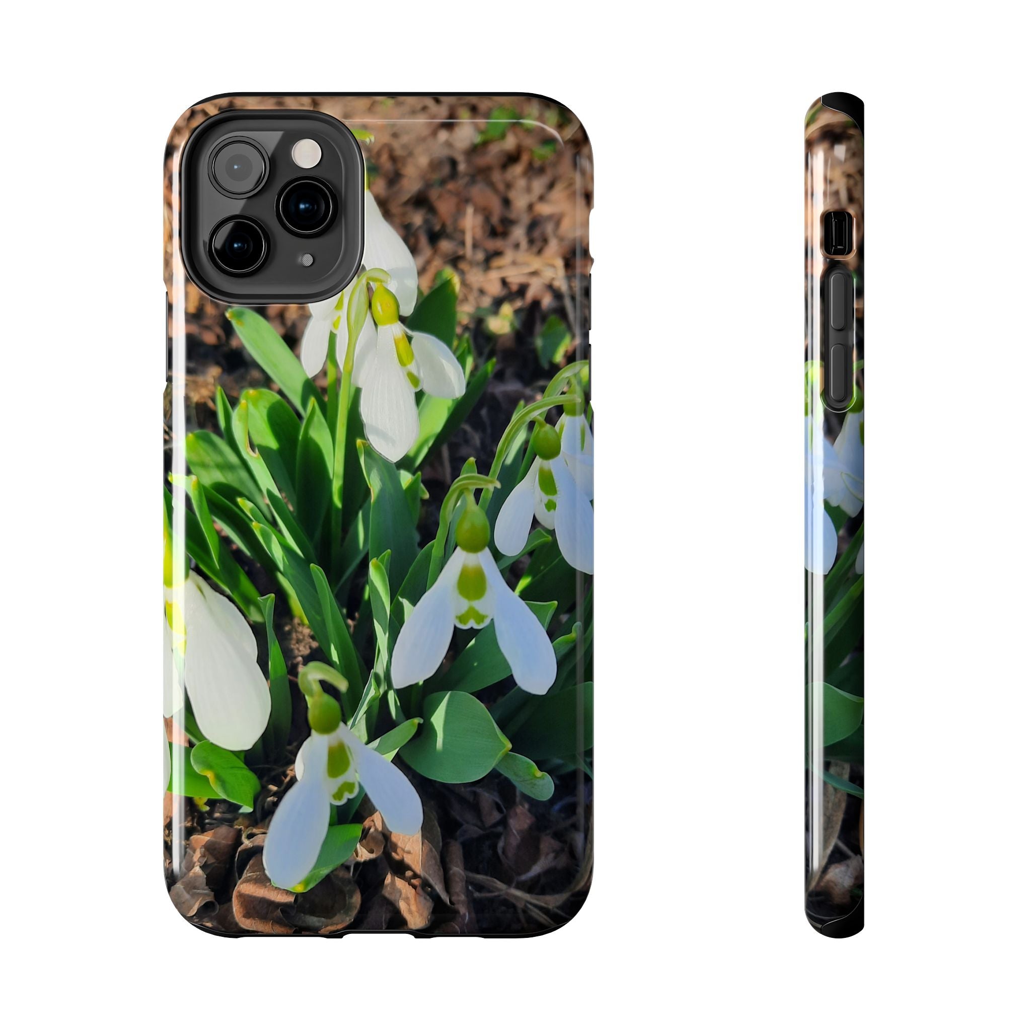Snowdrop iPhone Case, Spring Floral Phone Case, Botanical Nature Cover, Gift for Her