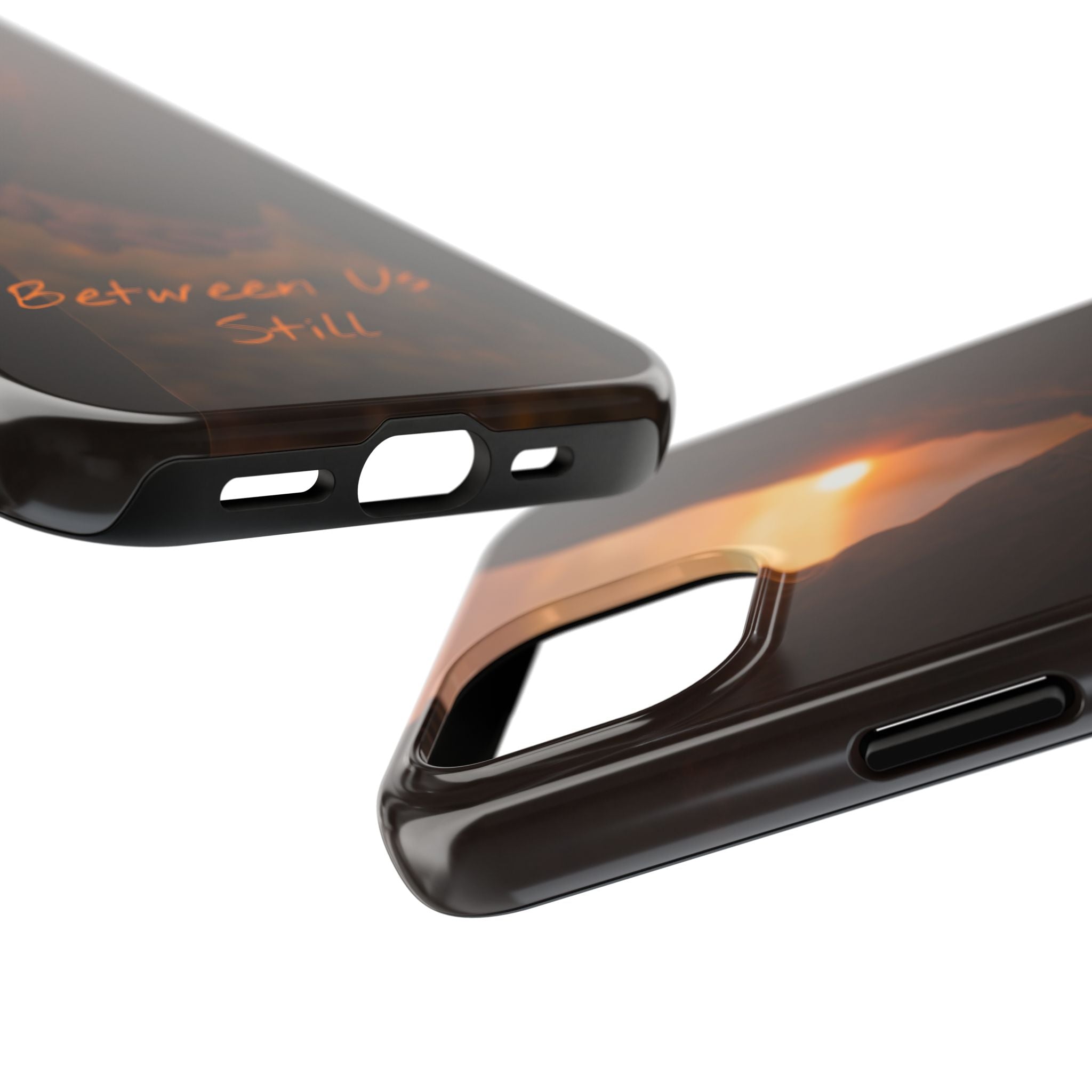 Couple Holding Hands Between Us Still Phone Case | Romantic Sunset Relationship