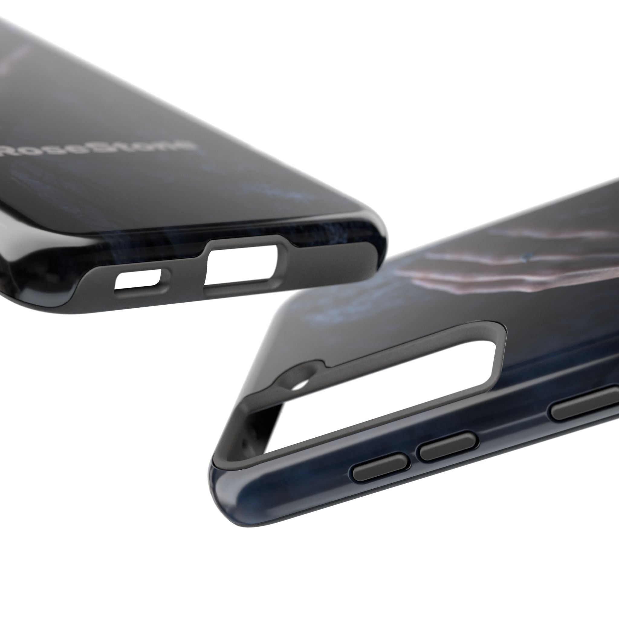 RoseStone Dark Aesthetic iPhone Case | Moody Hand on Stone Gothic Phone Case
