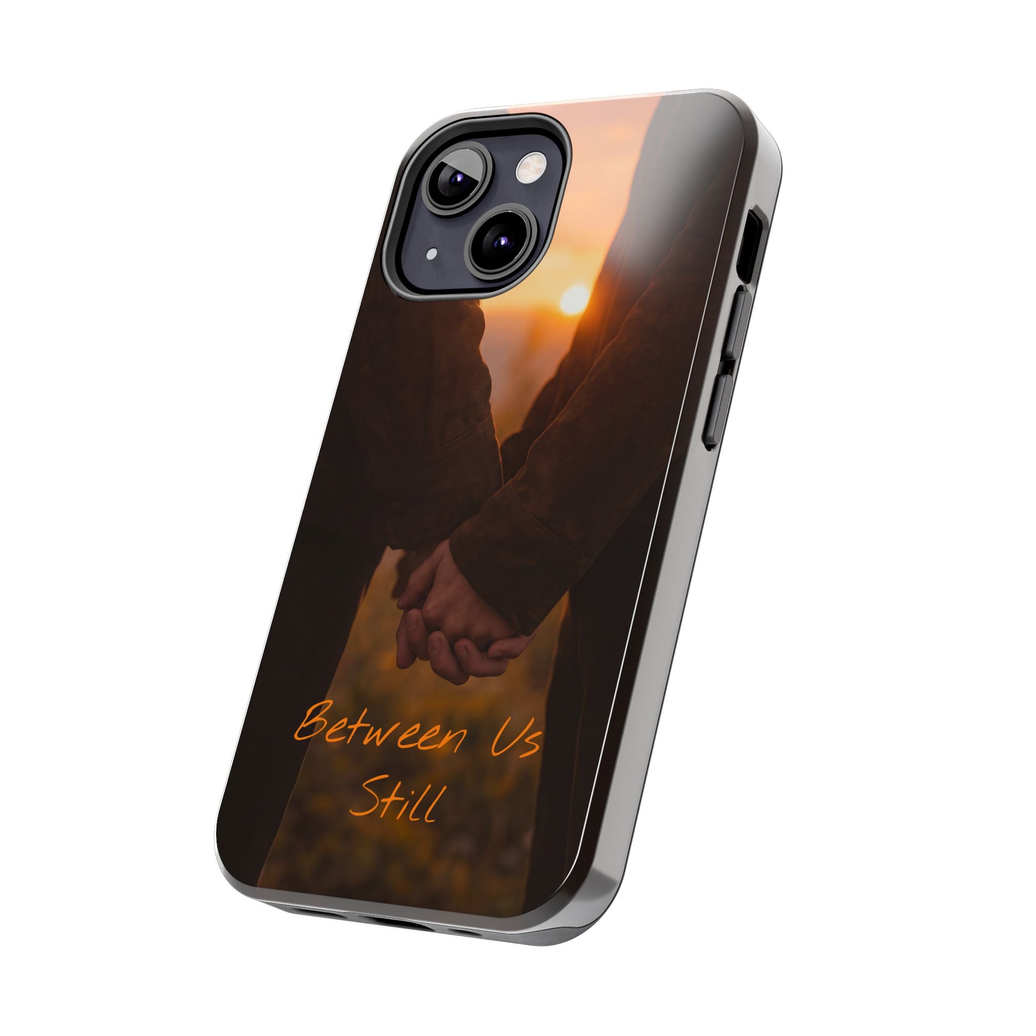 Couple Holding Hands Between Us Still Phone Case | Romantic Sunset Relationship