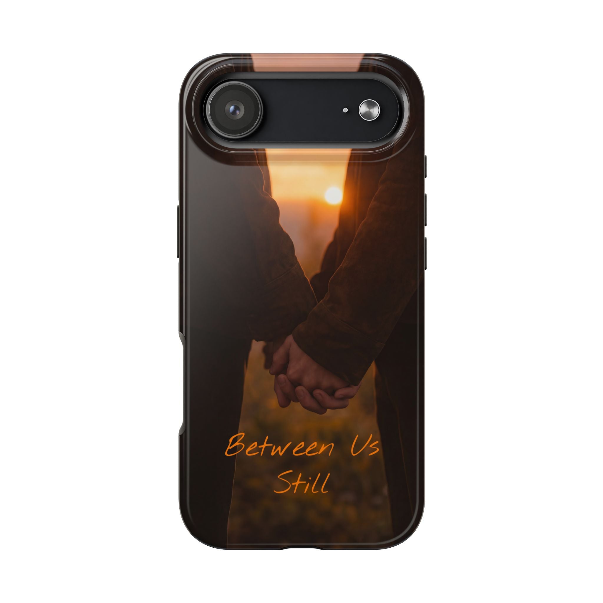 Couple Holding Hands Between Us Still Phone Case | Romantic Sunset Relationship