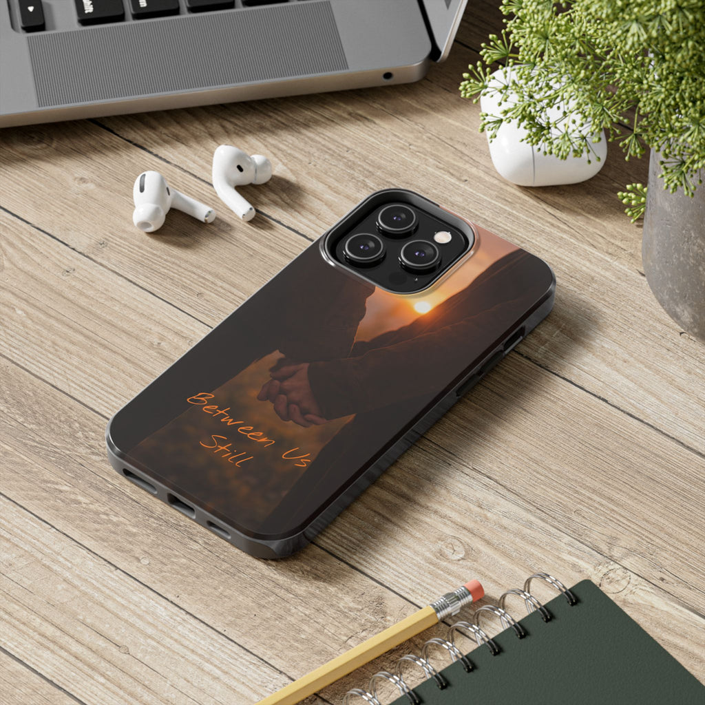 Couple Holding Hands Between Us Still Phone Case | Romantic Sunset Relationship