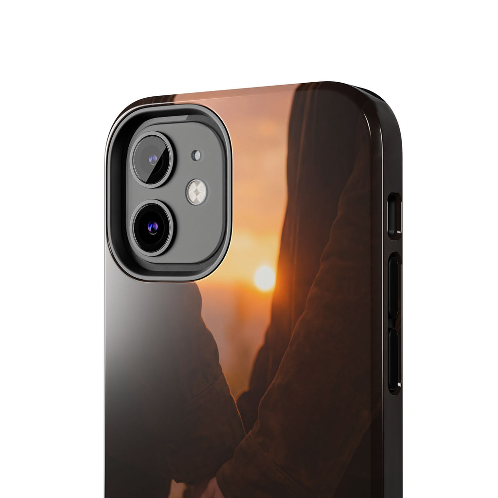 Couple Holding Hands Between Us Still Phone Case | Romantic Sunset Relationship