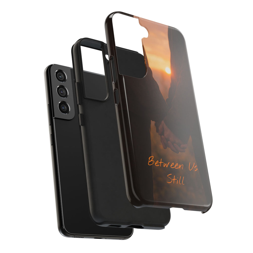 Couple Holding Hands Between Us Still Phone Case | Romantic Sunset Relationship