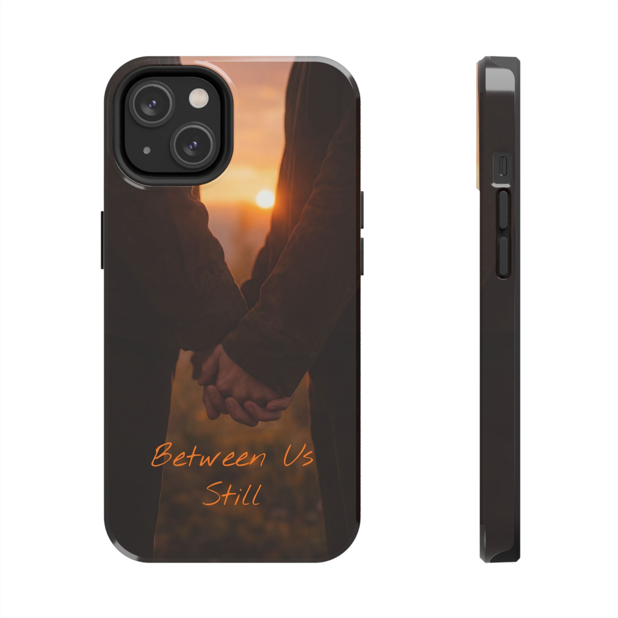 Couple Holding Hands Between Us Still Phone Case | Romantic Sunset Relationship