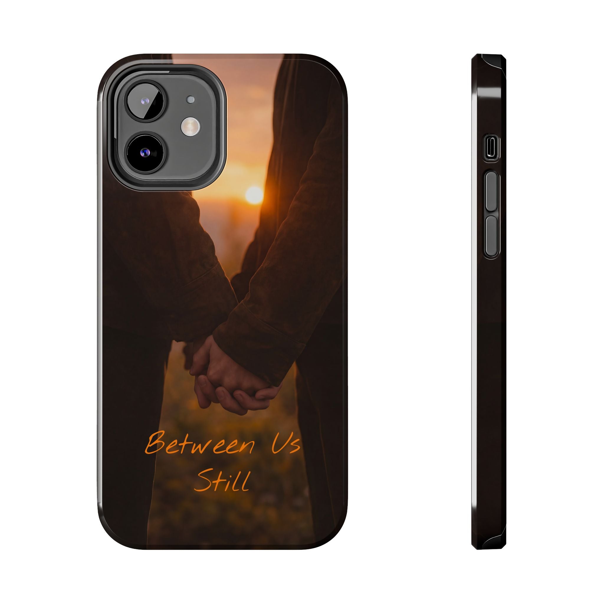 Couple Holding Hands Between Us Still Phone Case | Romantic Sunset Relationship