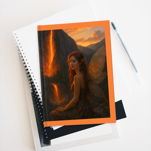 Firefall Fairy Journal | Blank Hardcover Notebook | Fantasy Writing Journal | Magical Gift for Her