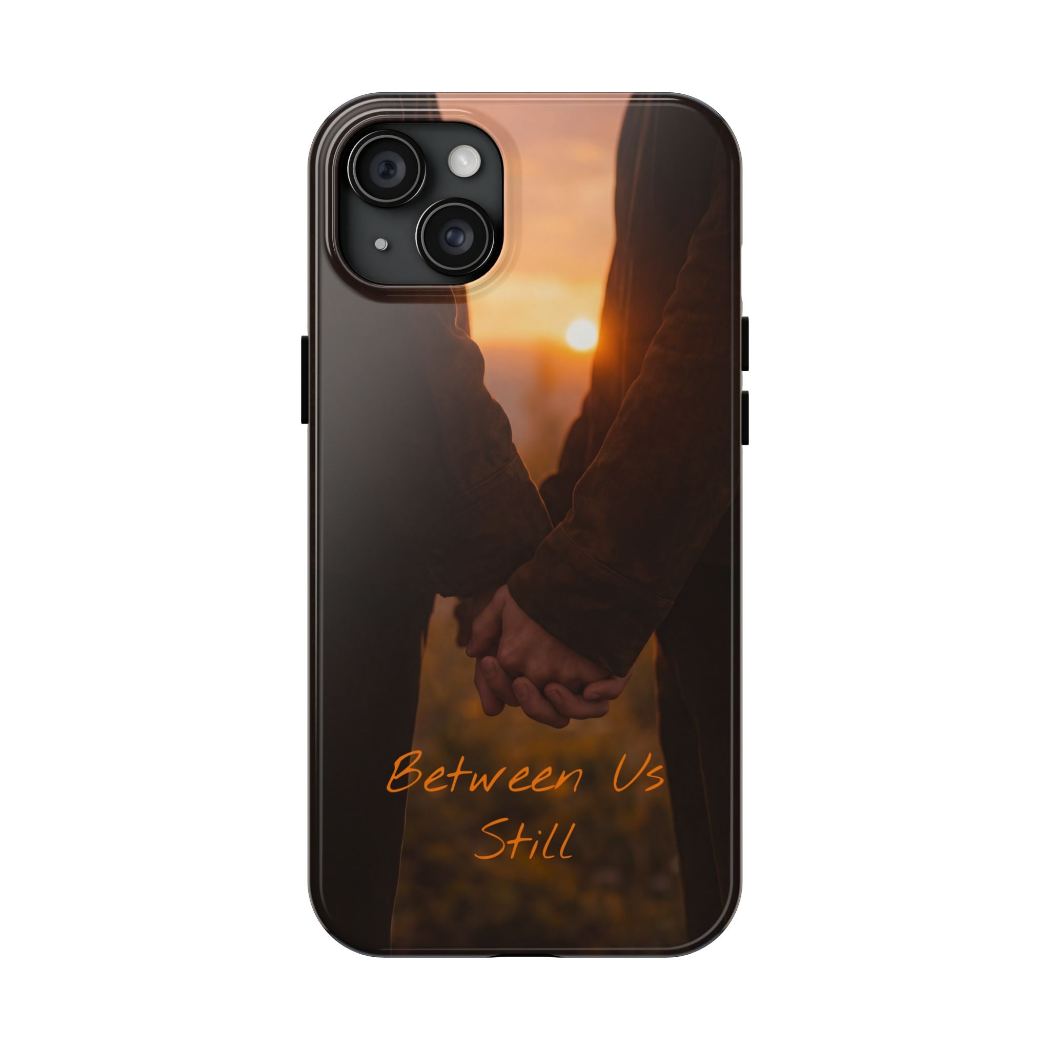 Couple Holding Hands Between Us Still Phone Case | Romantic Sunset Relationship