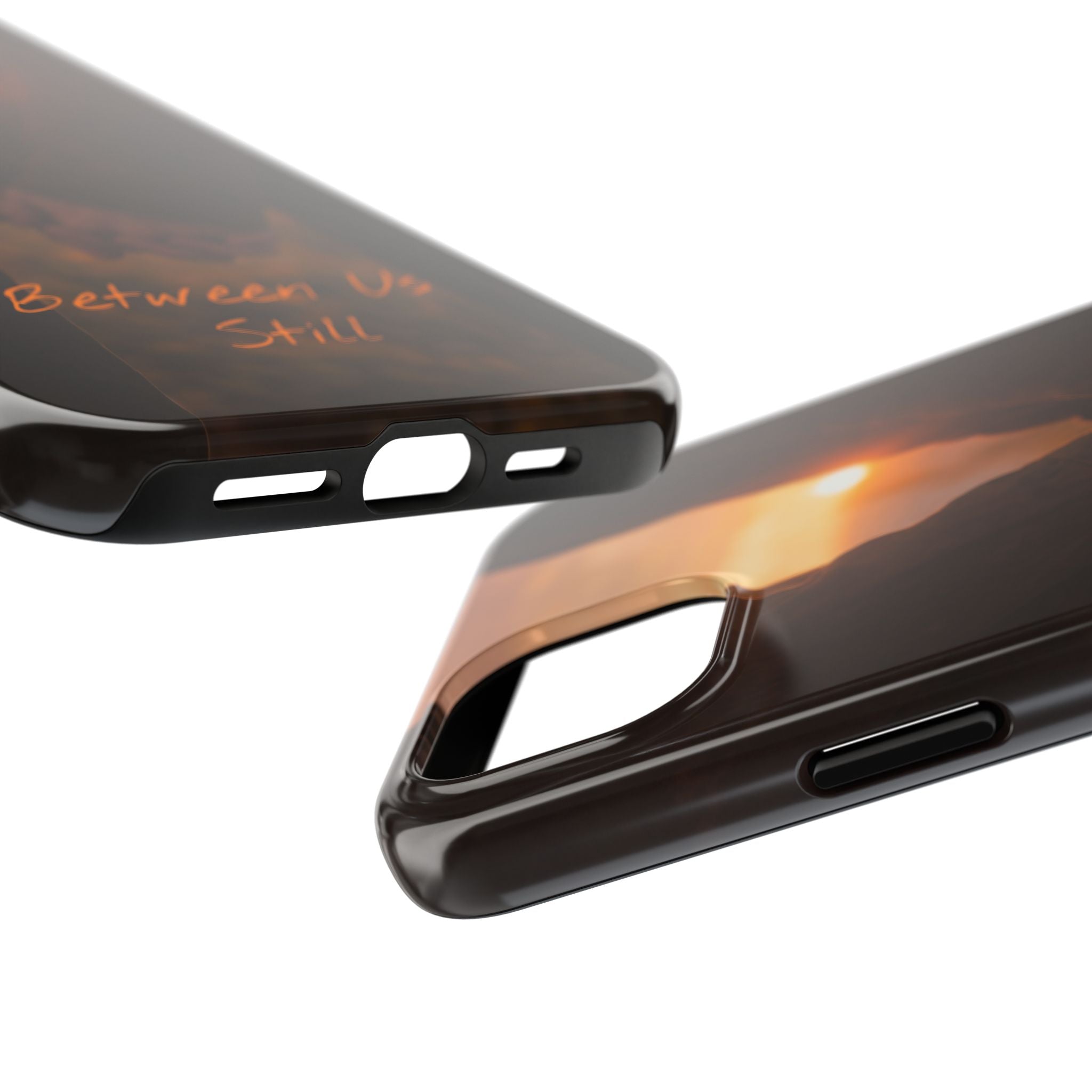 Couple Holding Hands Between Us Still Phone Case | Romantic Sunset Relationship
