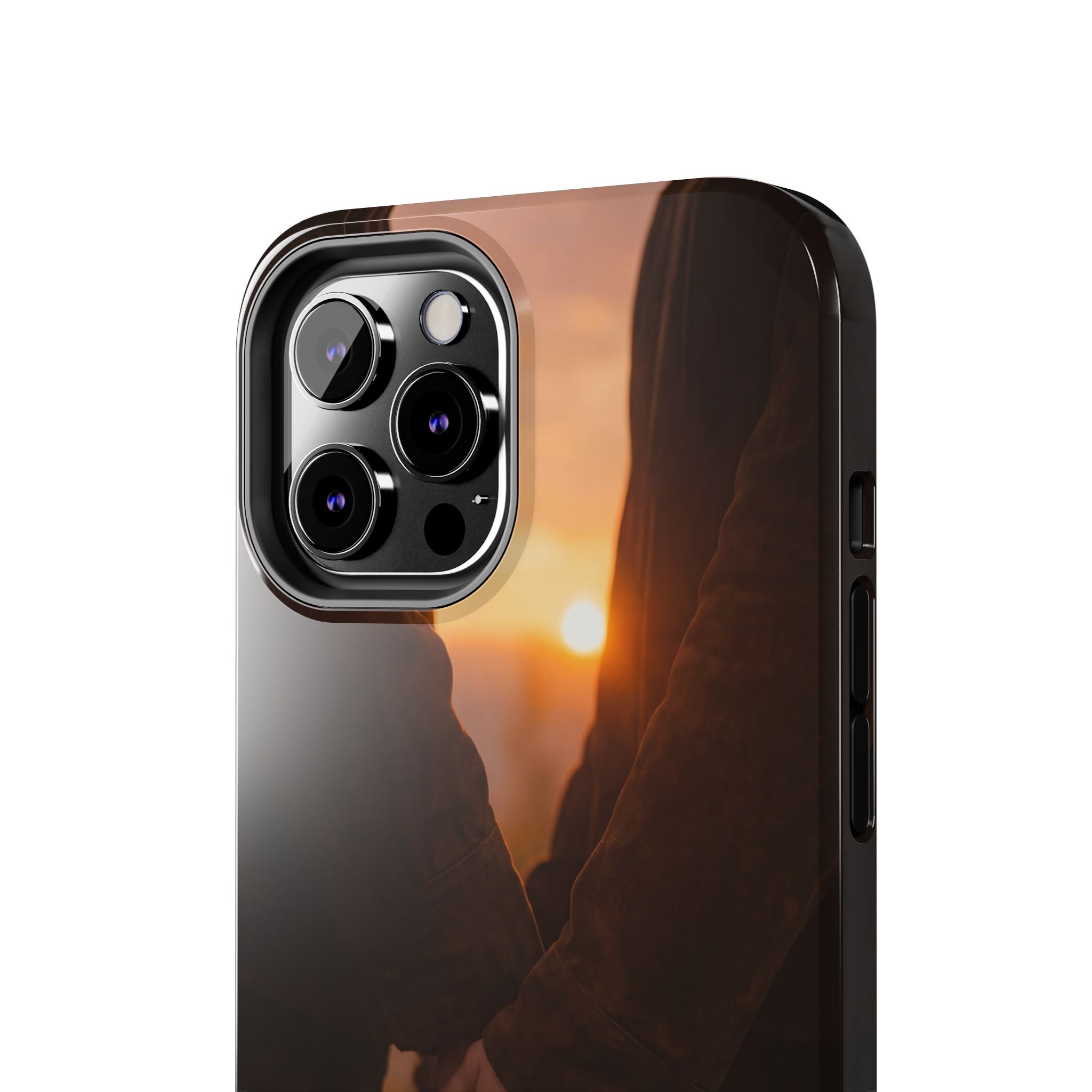 Couple Holding Hands Between Us Still Phone Case | Romantic Sunset Relationship