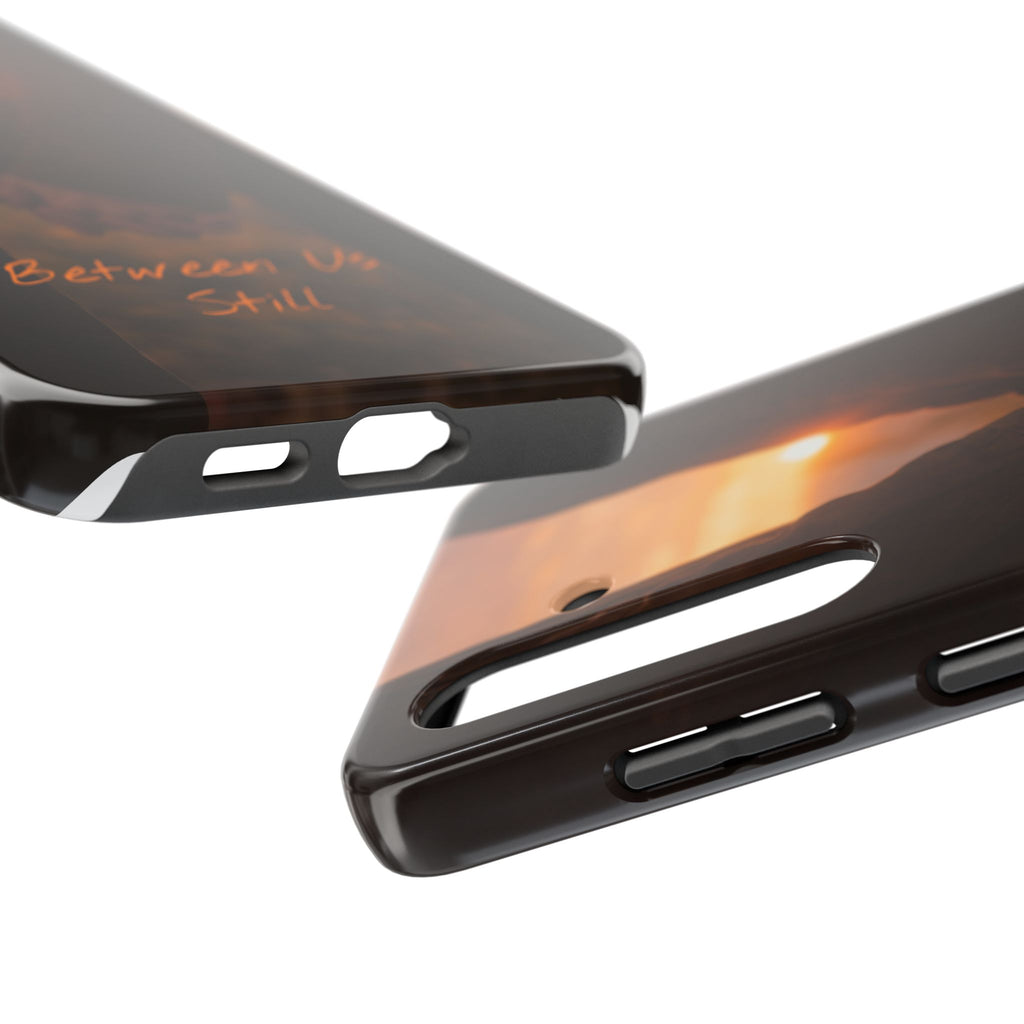 Couple Holding Hands Between Us Still Phone Case | Romantic Sunset Relationship