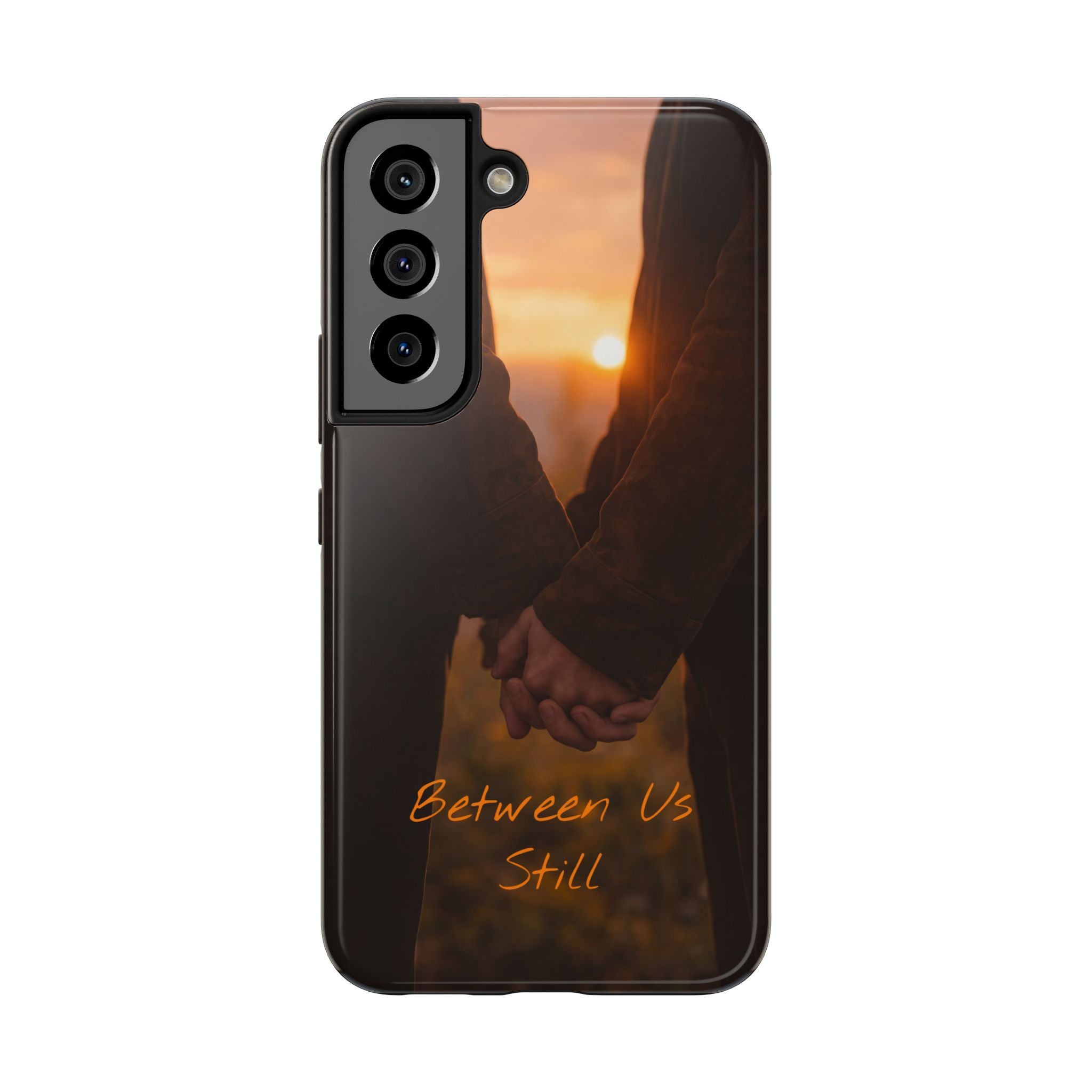 Couple Holding Hands Between Us Still Phone Case | Romantic Sunset Relationship