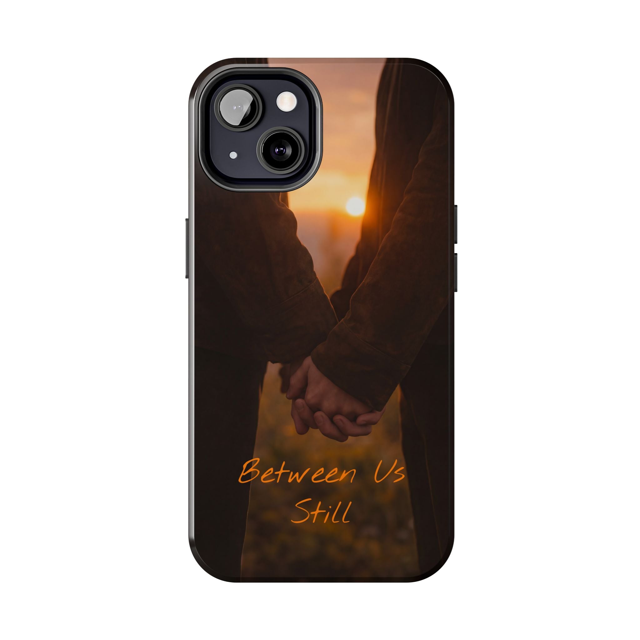 Couple Holding Hands Between Us Still Phone Case | Romantic Sunset Relationship