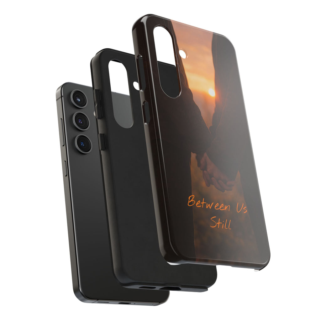 Couple Holding Hands Between Us Still Phone Case | Romantic Sunset Relationship