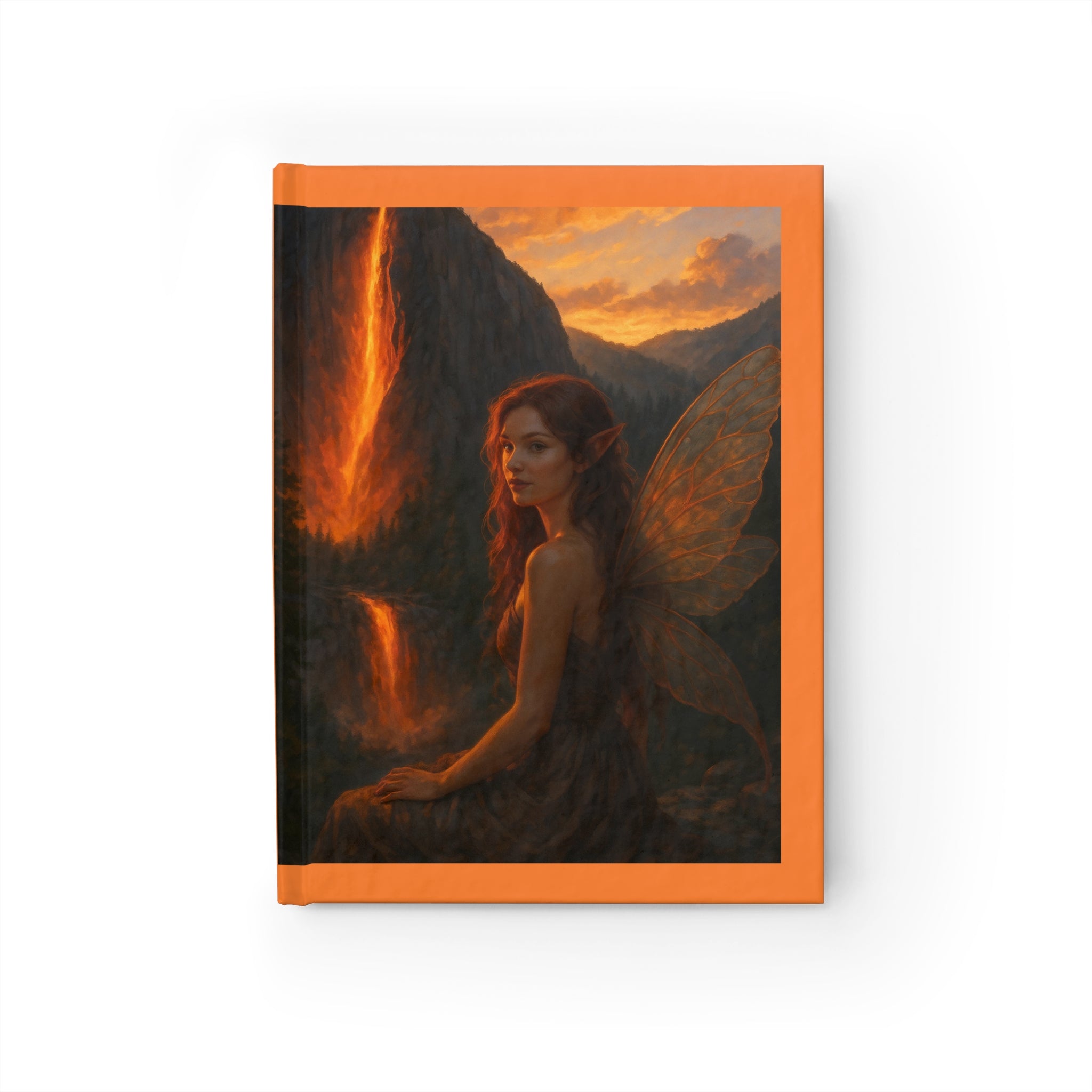 Firefall Fairy Journal | Blank Hardcover Notebook | Fantasy Writing Journal | Magical Gift for Her