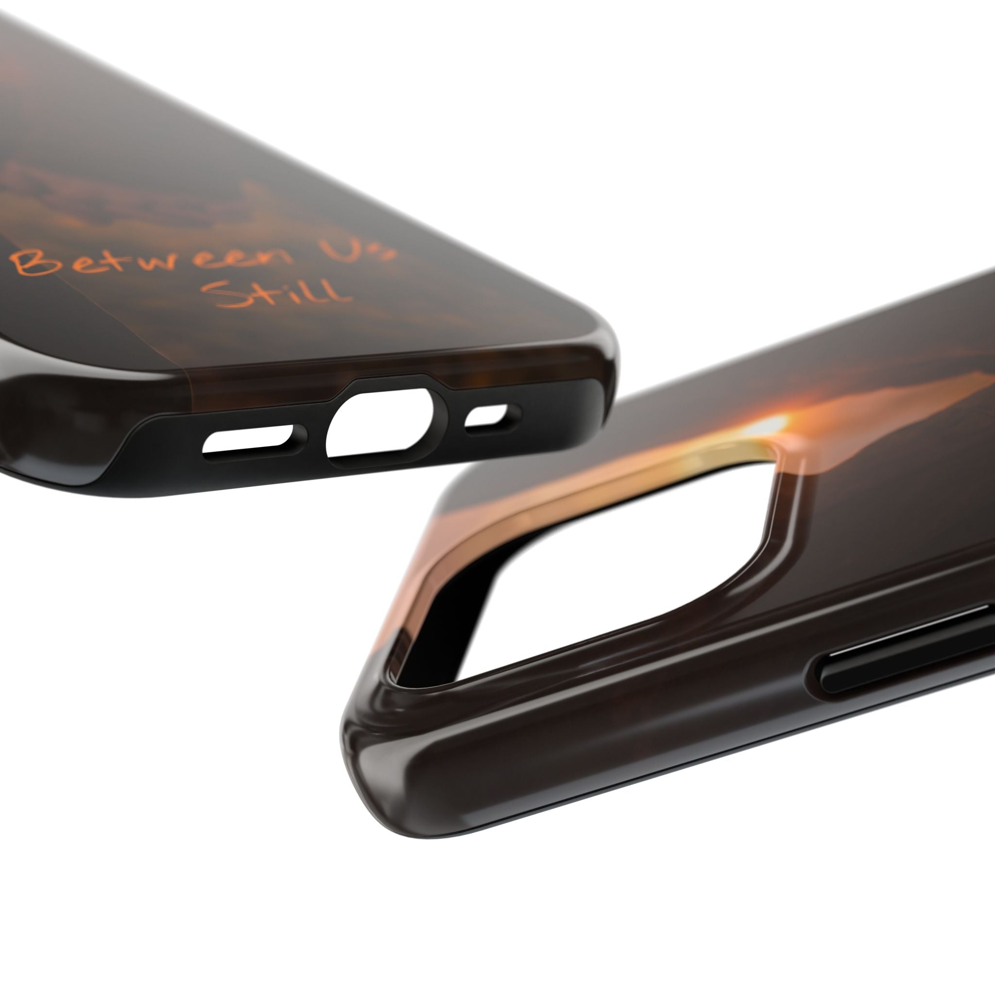 Couple Holding Hands Between Us Still Phone Case | Romantic Sunset Relationship