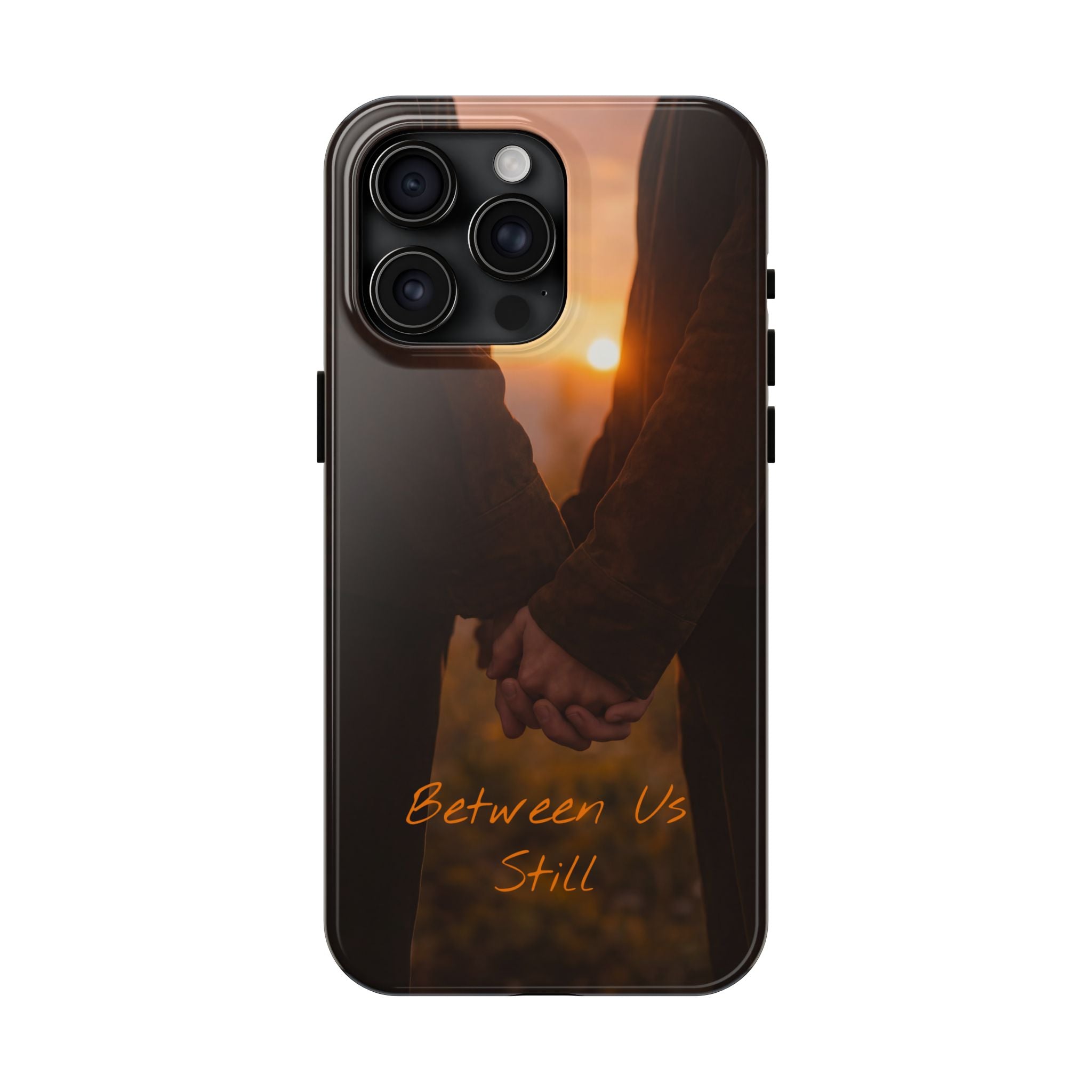 Couple Holding Hands Between Us Still Phone Case | Romantic Sunset Relationship