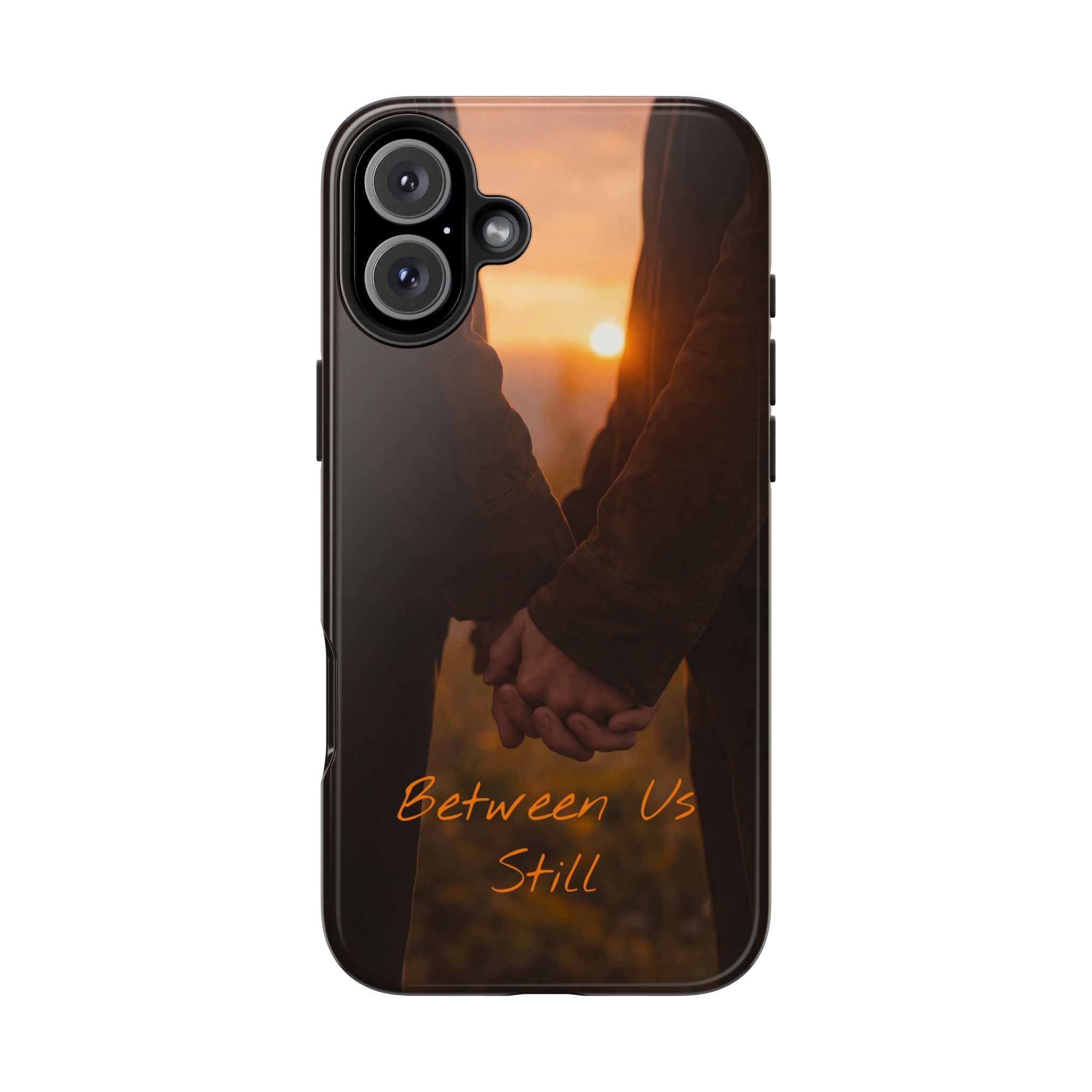 Couple Holding Hands Between Us Still Phone Case | Romantic Sunset Relationship