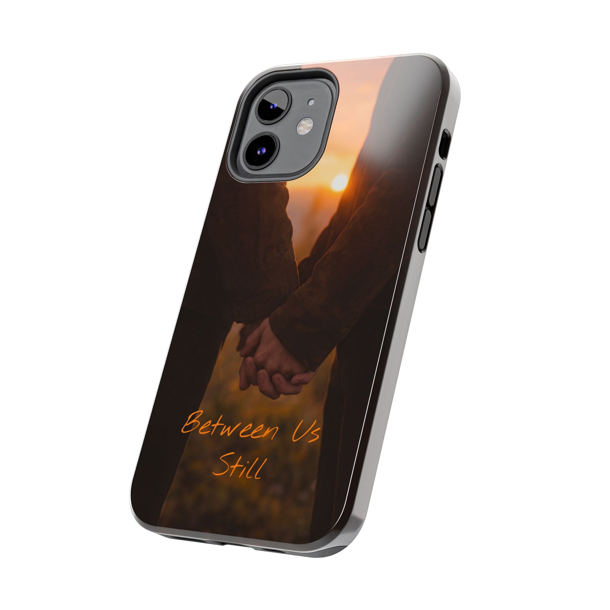 Couple Holding Hands Between Us Still Phone Case | Romantic Sunset Relationship