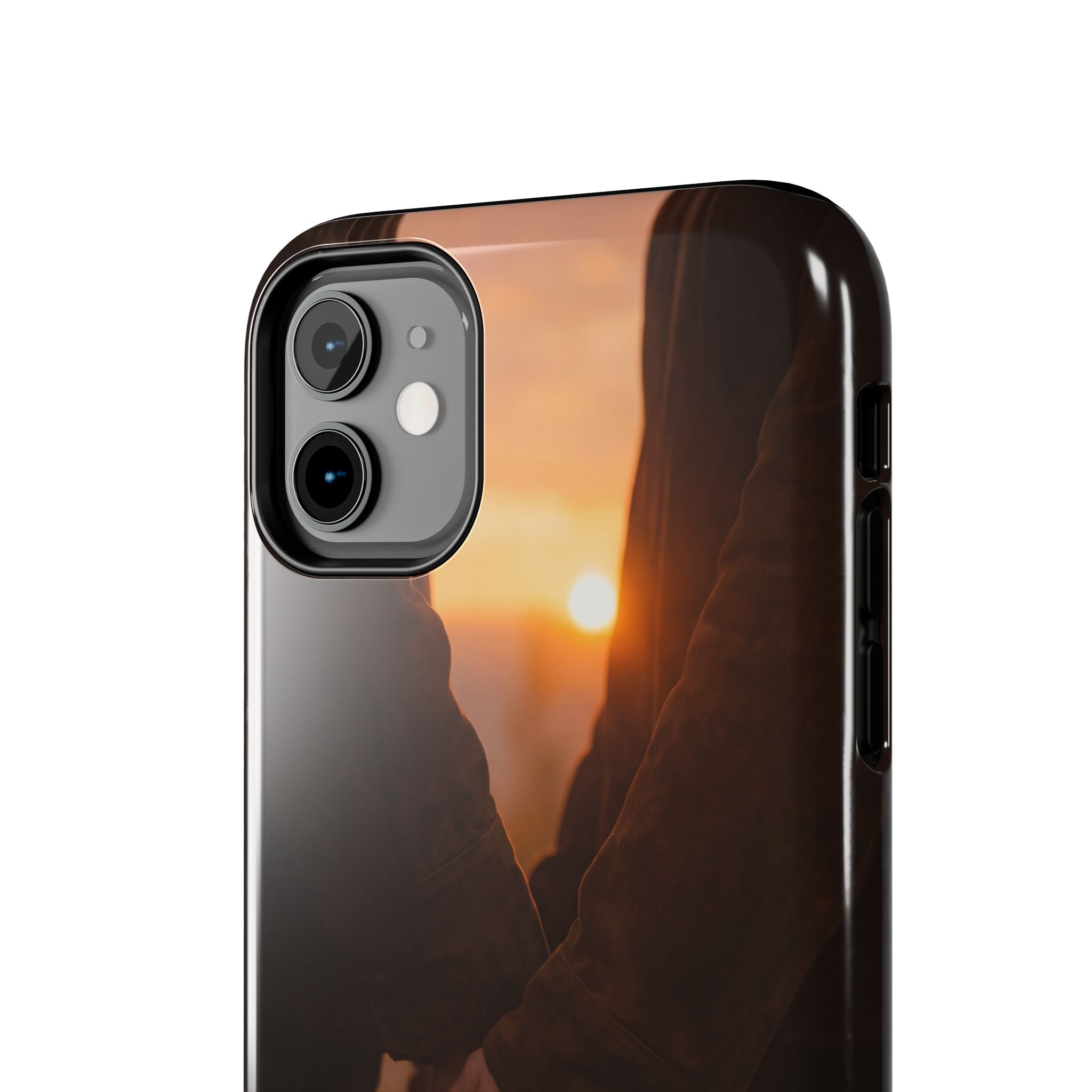 Couple Holding Hands Between Us Still Phone Case | Romantic Sunset Relationship