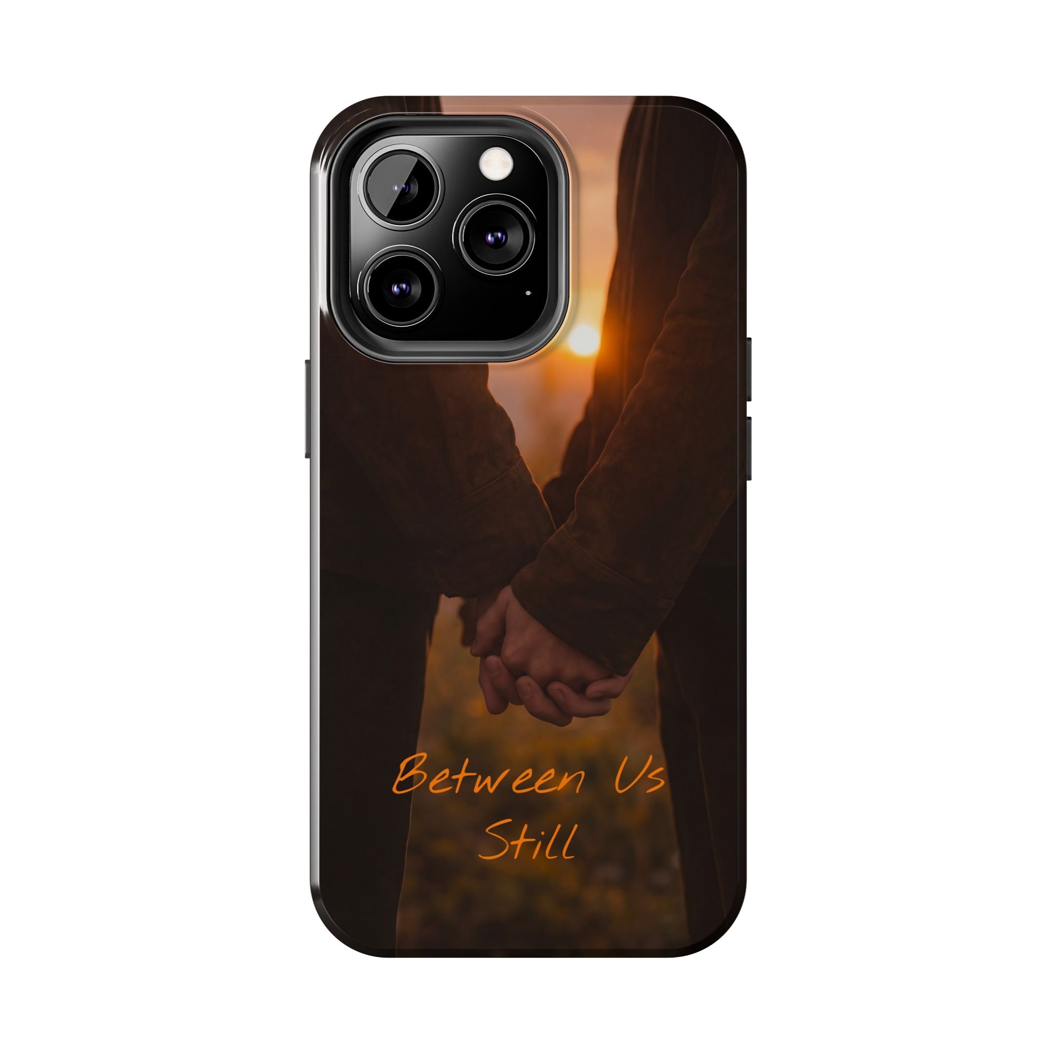 Couple Holding Hands Between Us Still Phone Case | Romantic Sunset Relationship
