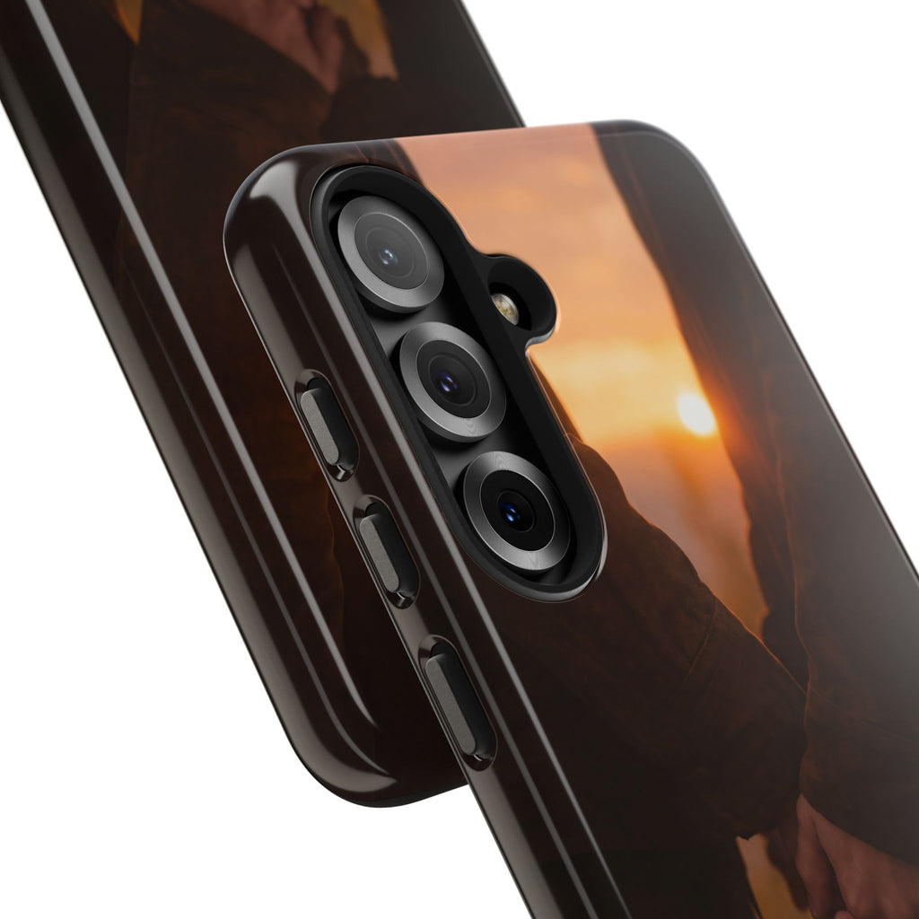Couple Holding Hands Between Us Still Phone Case | Romantic Sunset Relationship