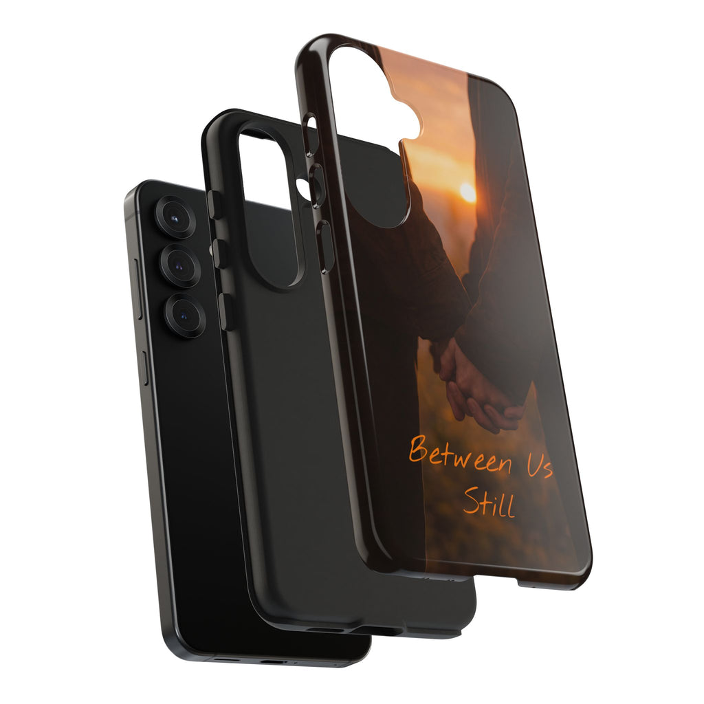 Couple Holding Hands Between Us Still Phone Case | Romantic Sunset Relationship