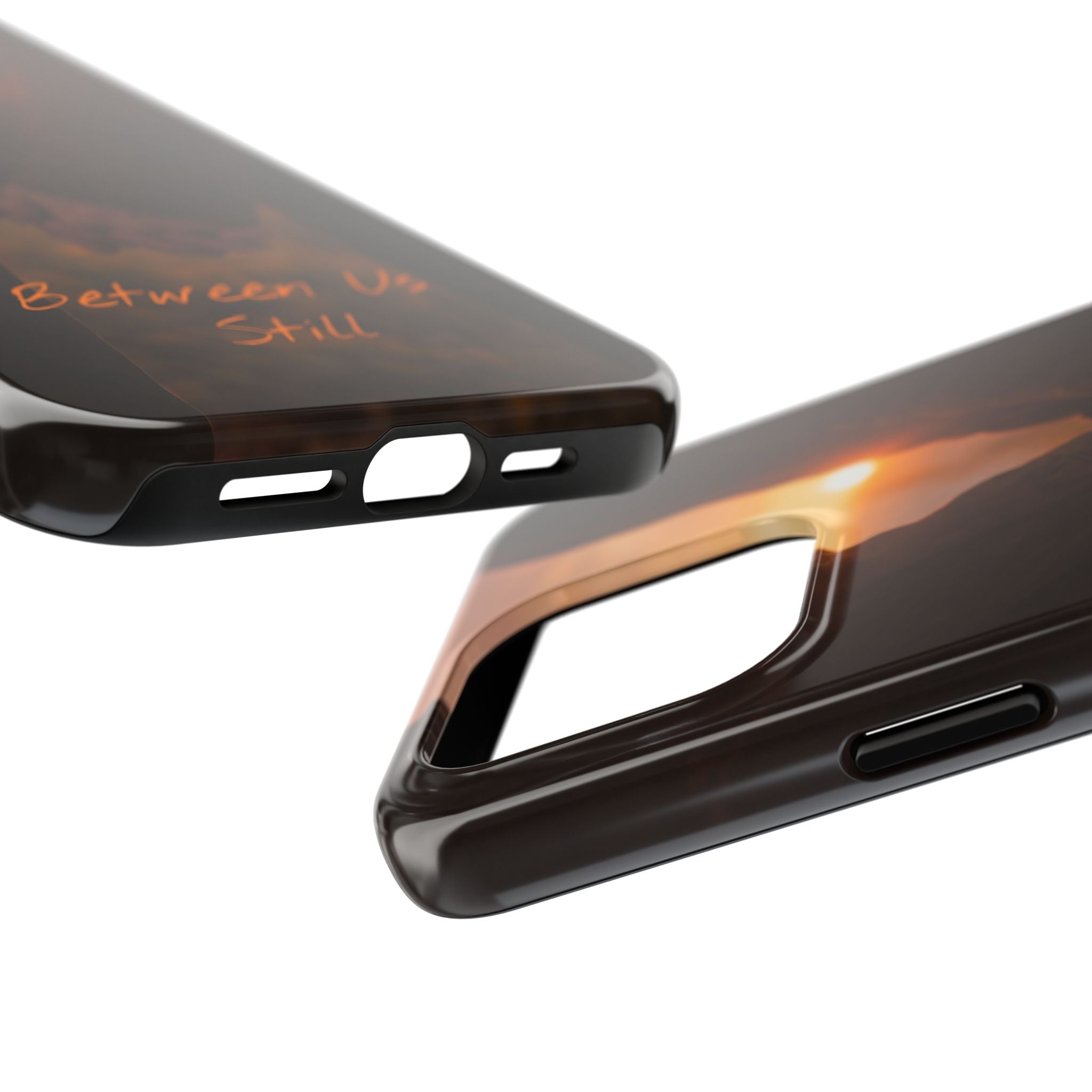 Couple Holding Hands Between Us Still Phone Case | Romantic Sunset Relationship